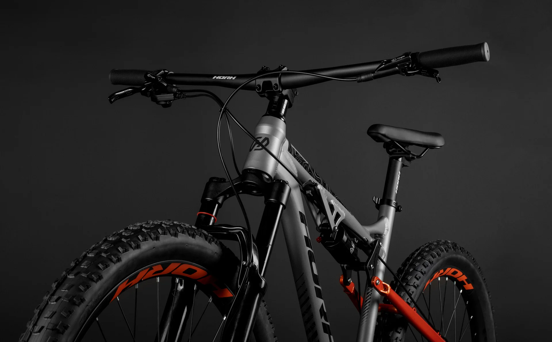 Велосипед HORH BEAVER PLUS 27.5 (2025) Grey-Orange - миниатюра 6
