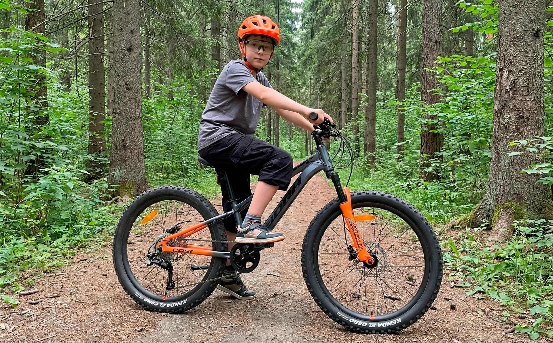 Велосипед HORH CAST HCSTHD 4.0 24" (2026) Grey-Orange-Black - миниатюра 2
