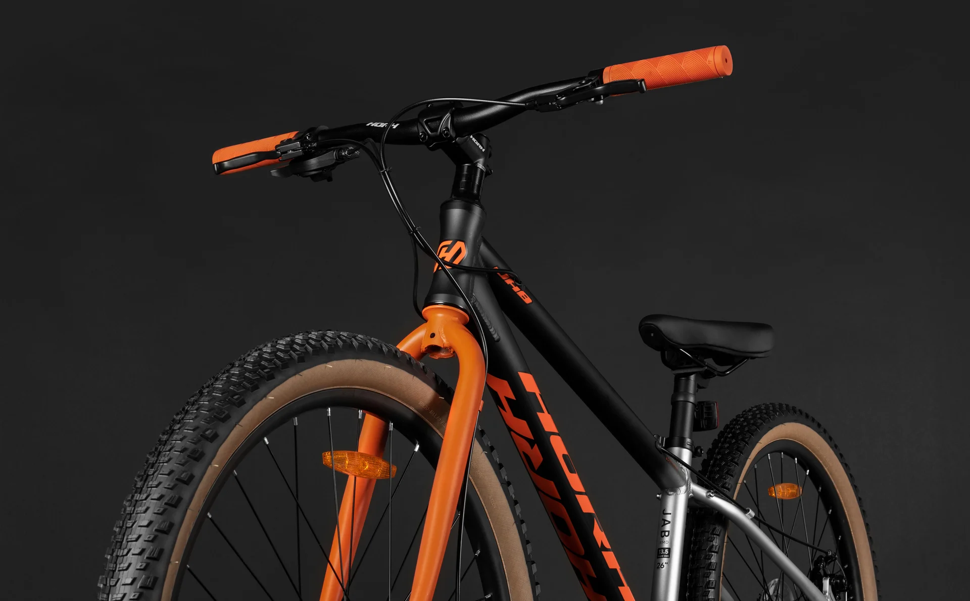 Велосипед HORH JAB JRMD 6.0 26" (2026) Black-Grey-Orange - миниатюра 10