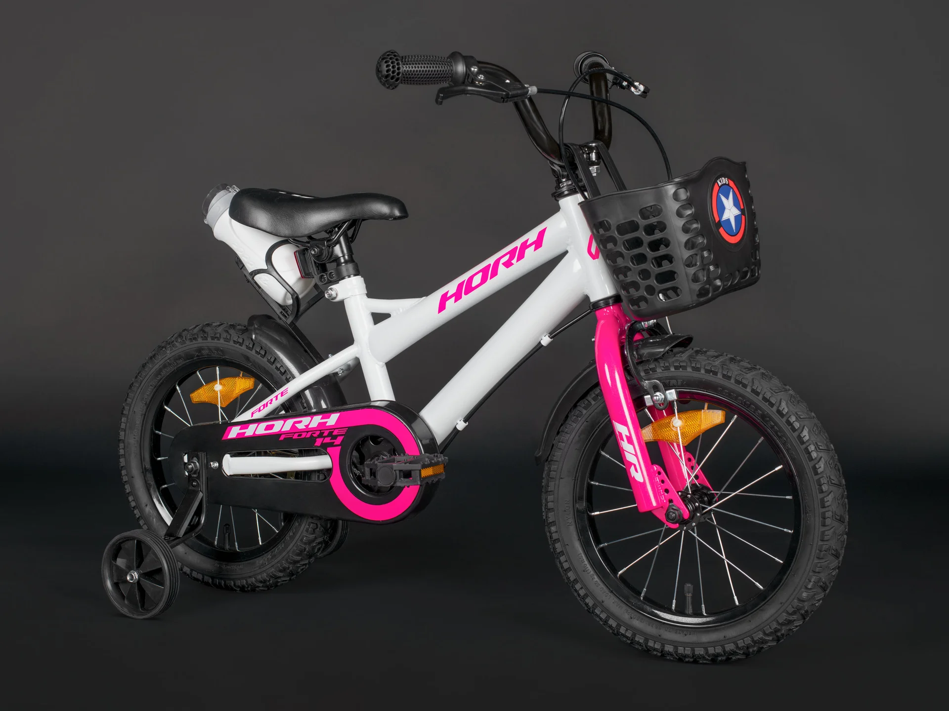 Велосипед HORH FORTE 14" (2024) White-Pink - миниатюра 6