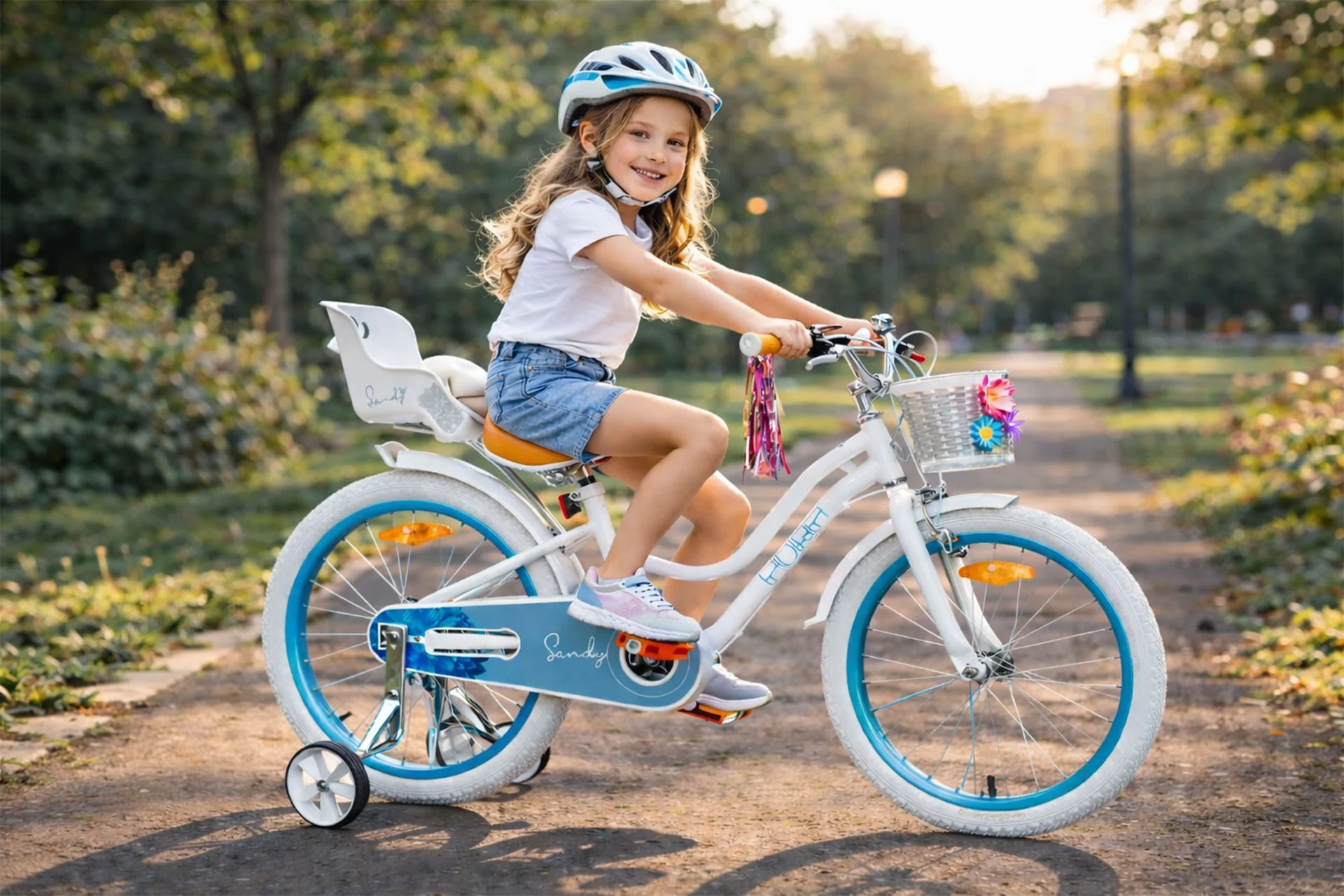 Велосипед HORH SANDY 20 (2026) White-Blue - миниатюра 2