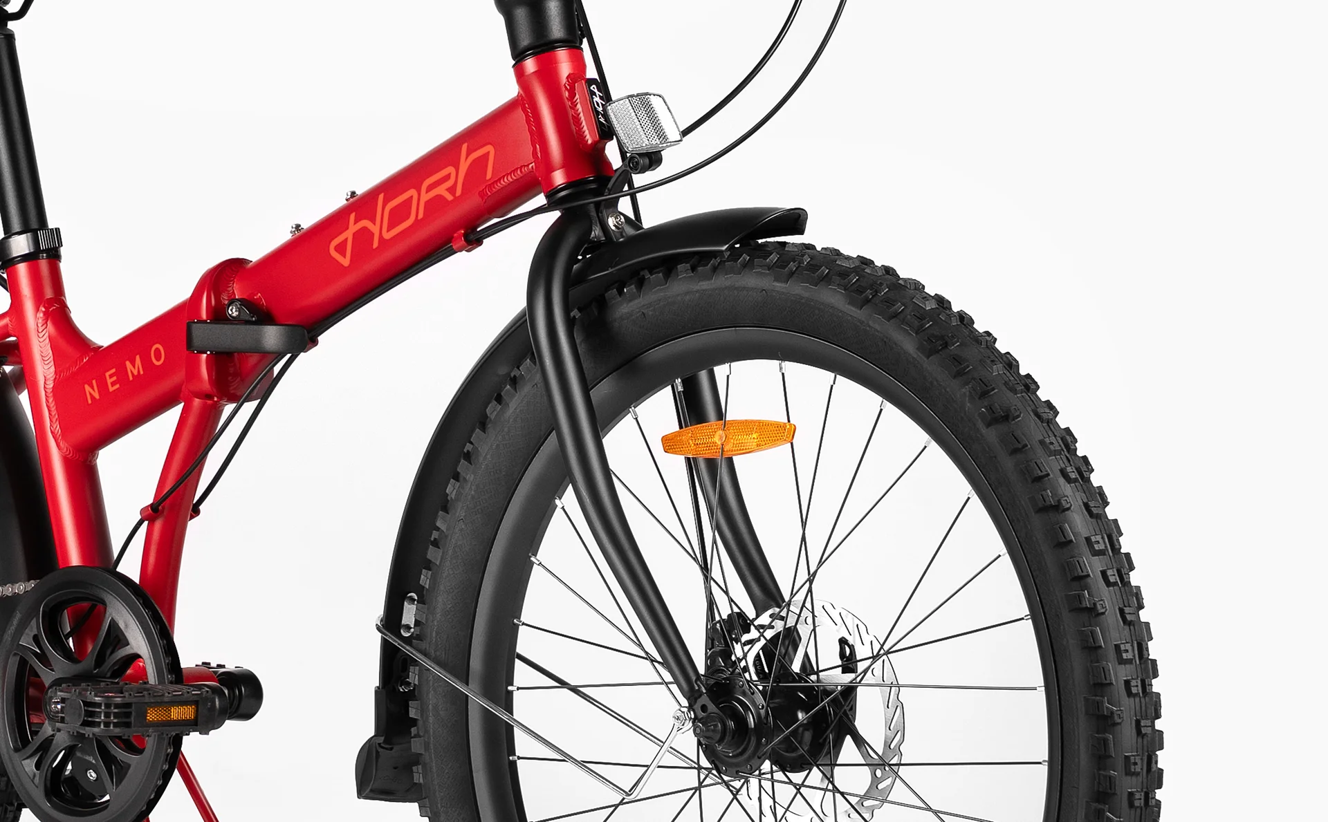 Велосипед HORH NEMO 8SP MD FAT 24" (2026) Red-Orange - миниатюра 10
