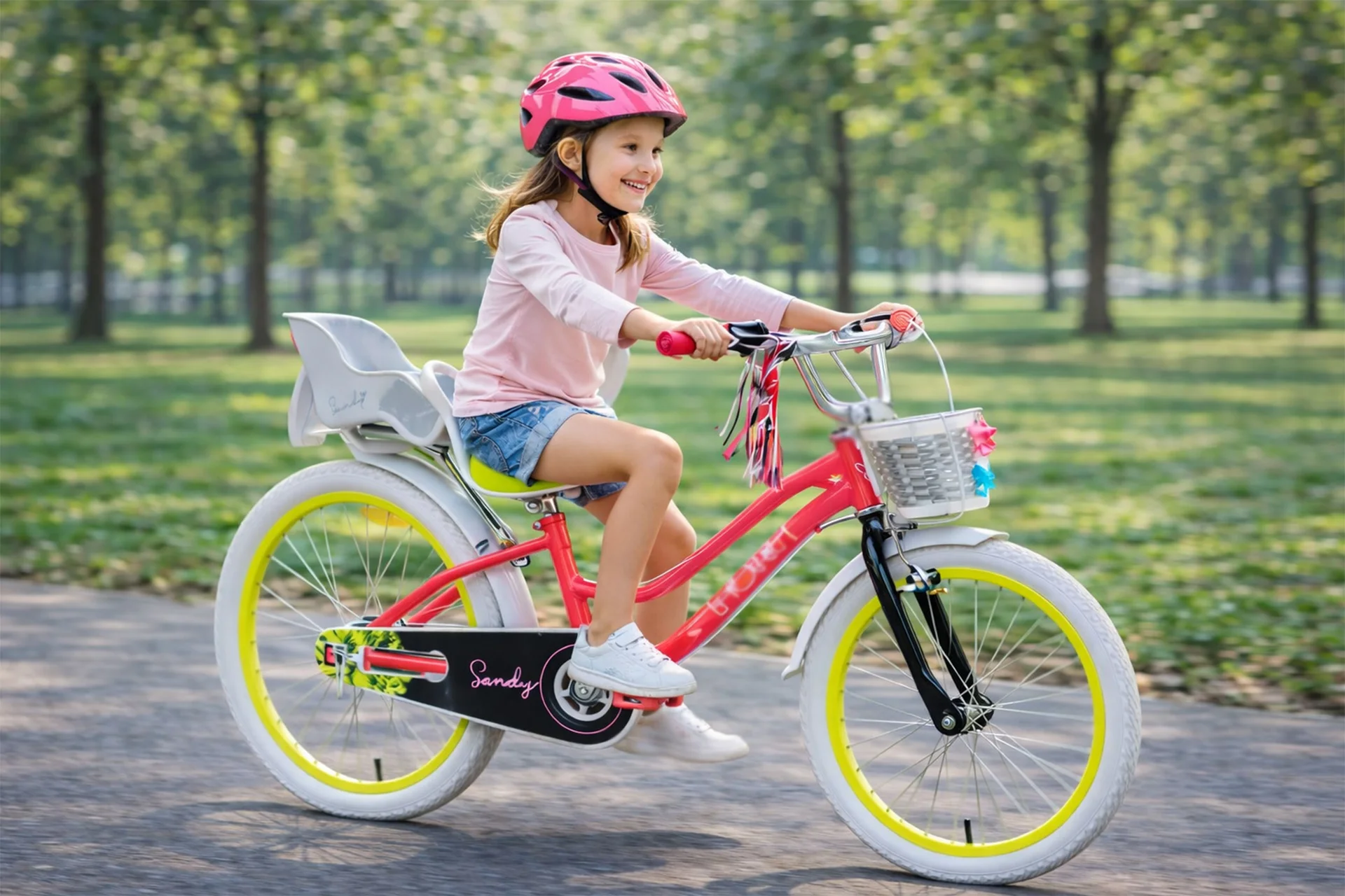 Велосипед HORH SANDY 20 (2026) Pink-Black-Yellow - миниатюра 2