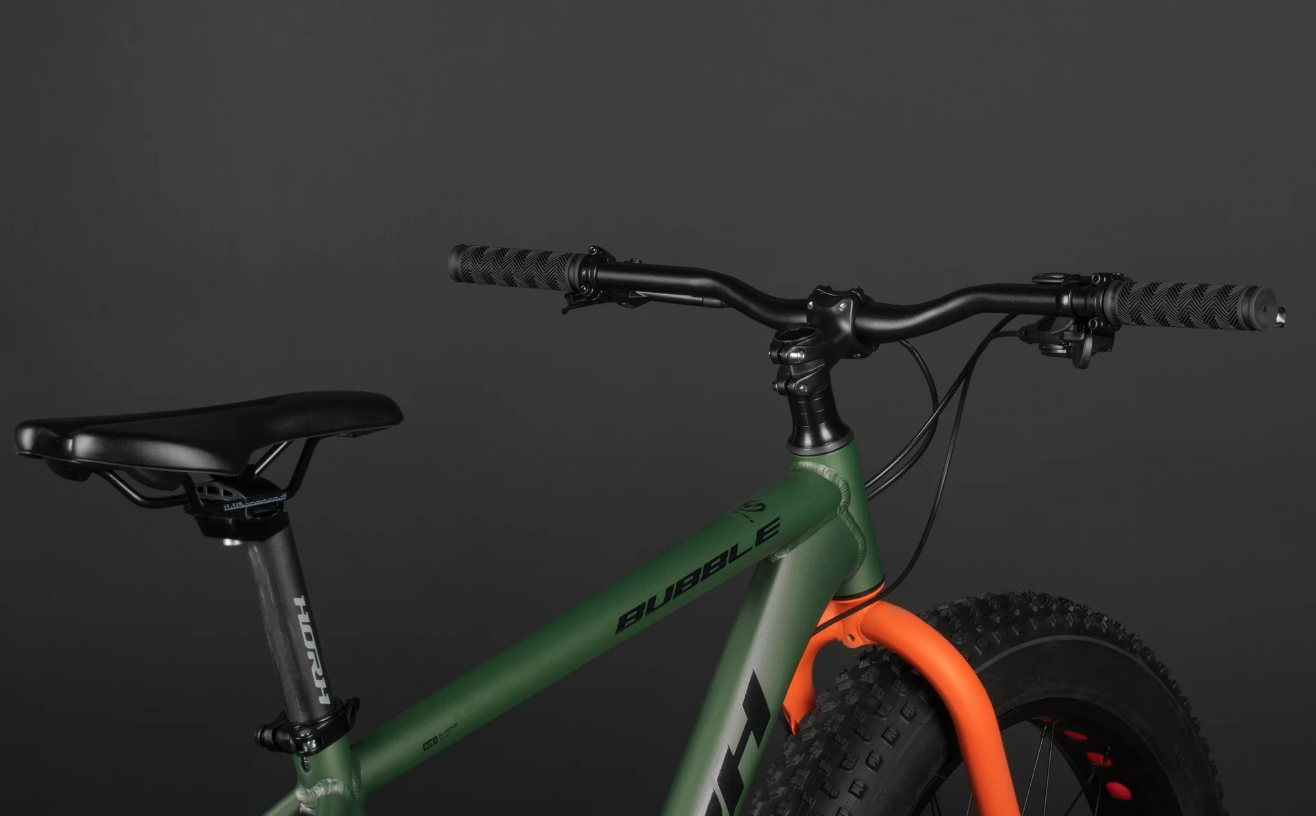 Велосипед HORH BUBBLE 26"HD (2024) Matt Green-Orange - миниатюра 6