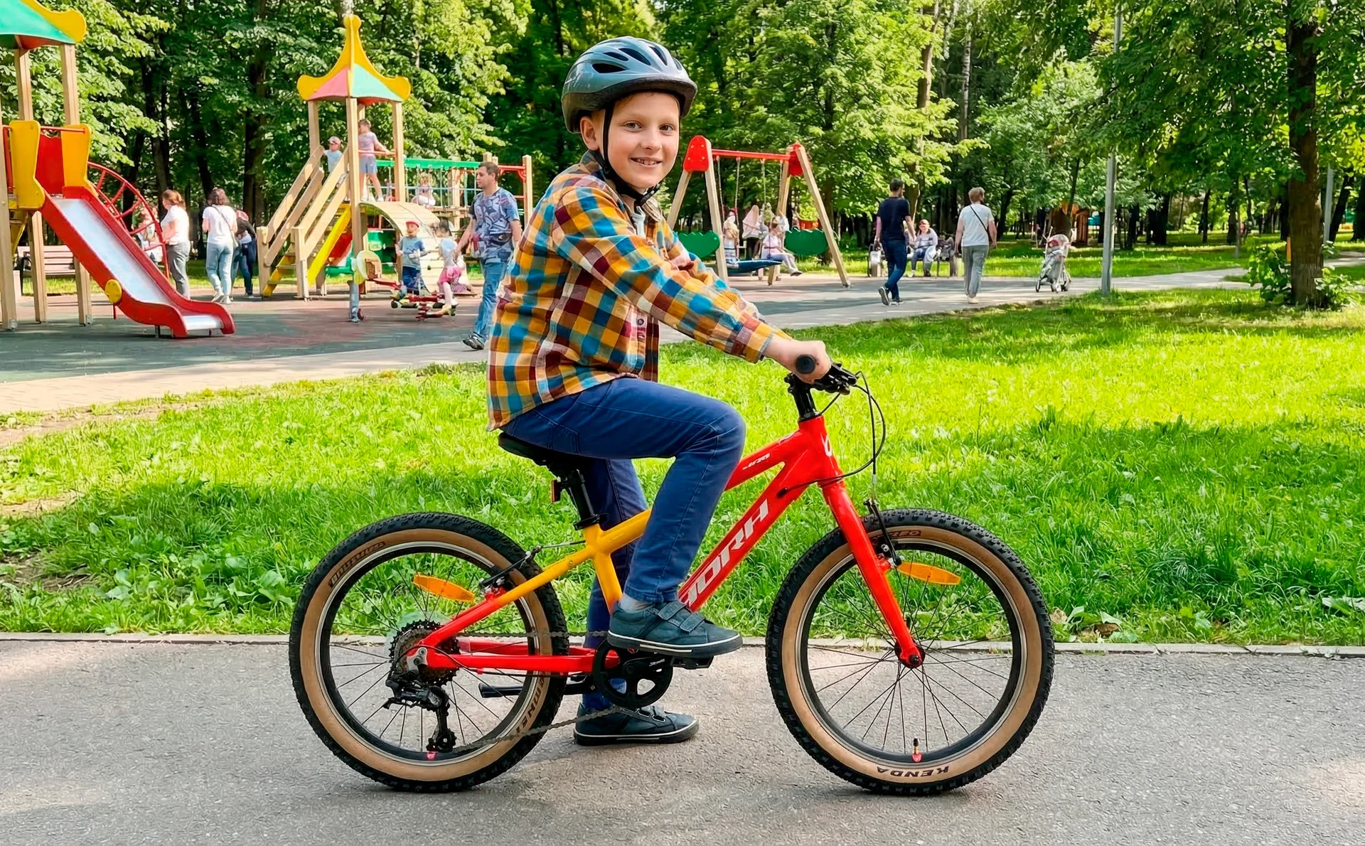 Велосипед HORH JAB JABVB 2.0 20" (2026) Red-Yellow-White - миниатюра 2