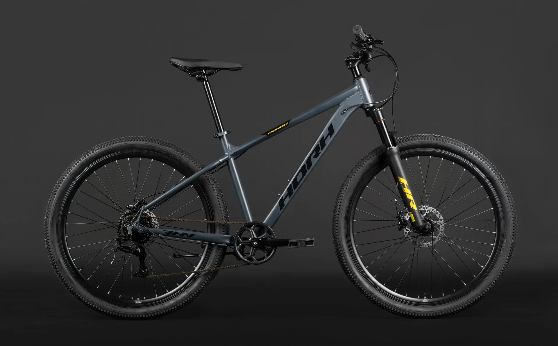 Велосипед HORH ROHAN RHD7.1 27,5" (2026) Grey-Black-Yellow - миниатюра 5