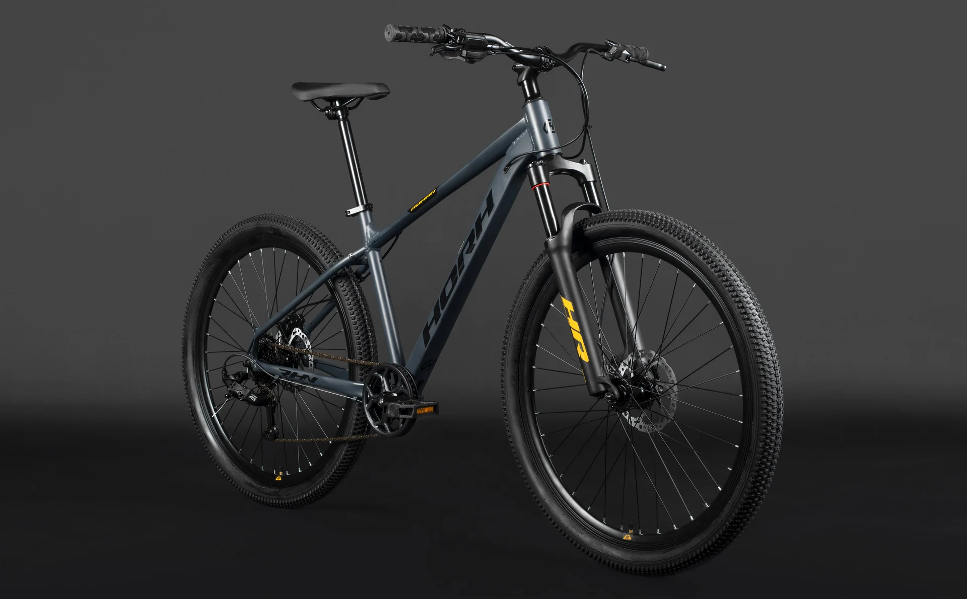Велосипед HORH ROHAN RHD7.1 27,5" (2026) Grey-Black-Yellow - миниатюра 6