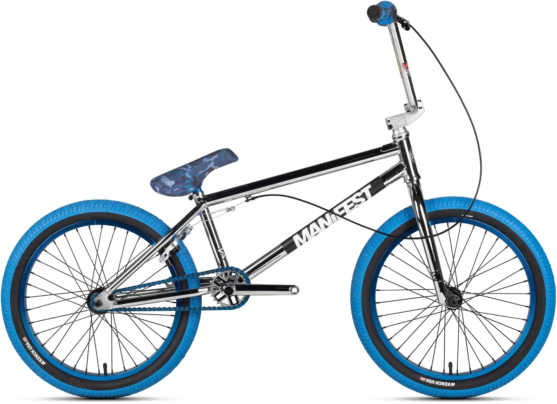 Велосипед MANIFEST CUSTOM 20" Blue-Chrome - изображение 1