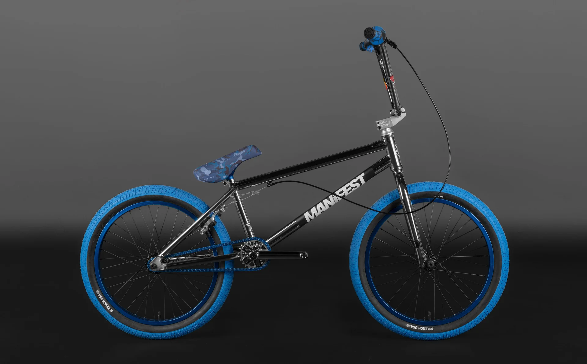 Велосипед MANIFEST CUSTOM 20" Blue-Chrome - миниатюра 5