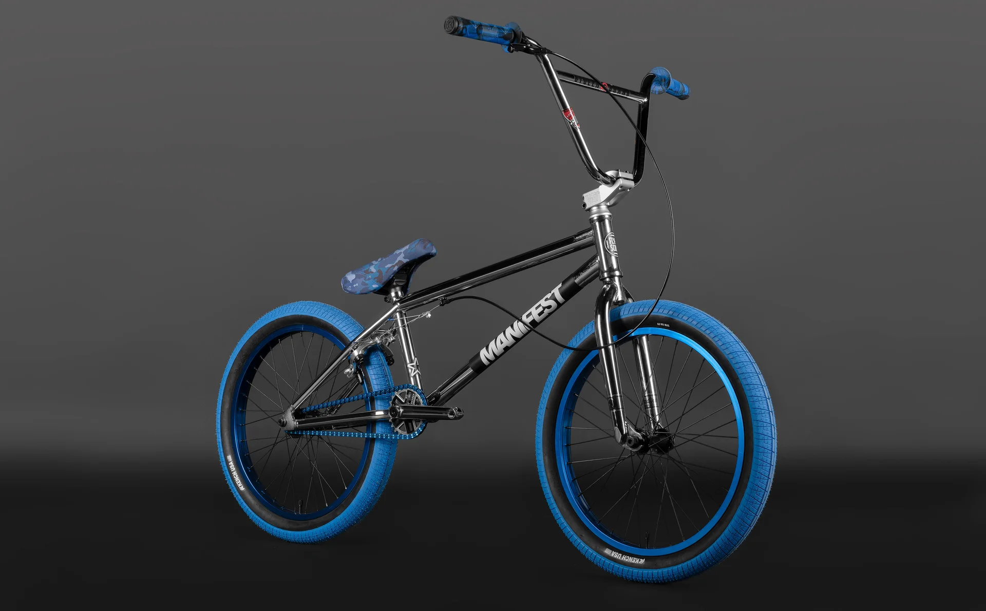 Велосипед MANIFEST CUSTOM 20" Blue-Chrome - миниатюра 6