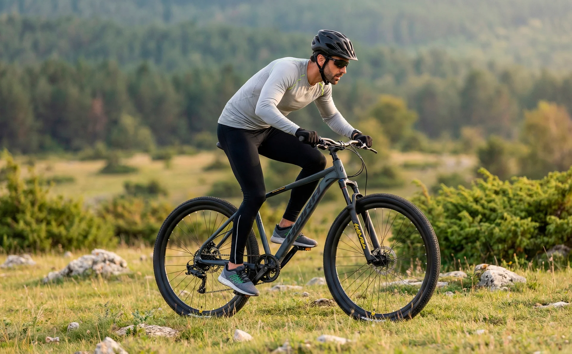 Велосипед HORH ROHAN RHD9.1 29" (2026) Grey-Black-Yellow - миниатюра 2
