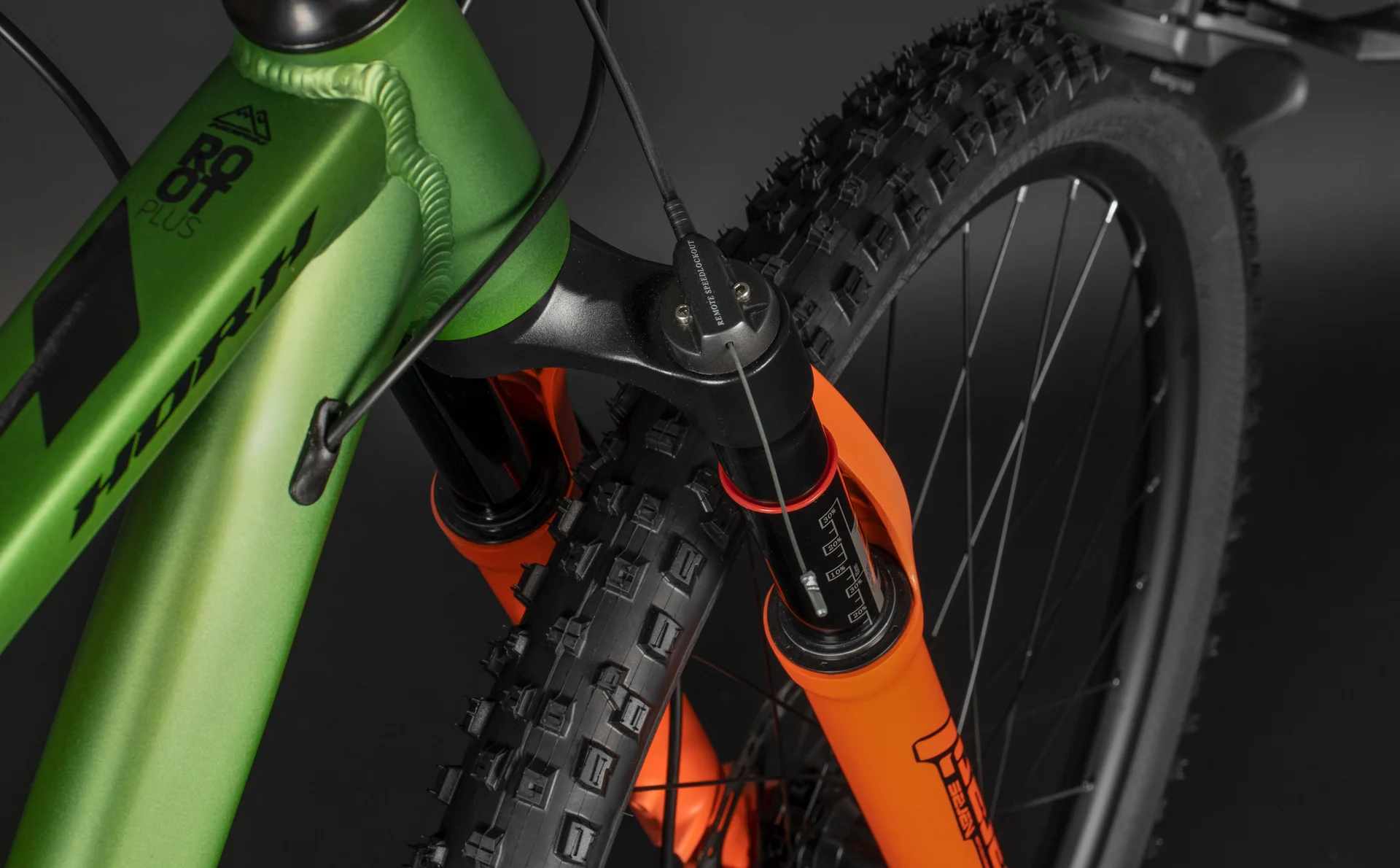 Велосипед HORH ROOT 29" (2026) Matt Green-Orange - миниатюра 12