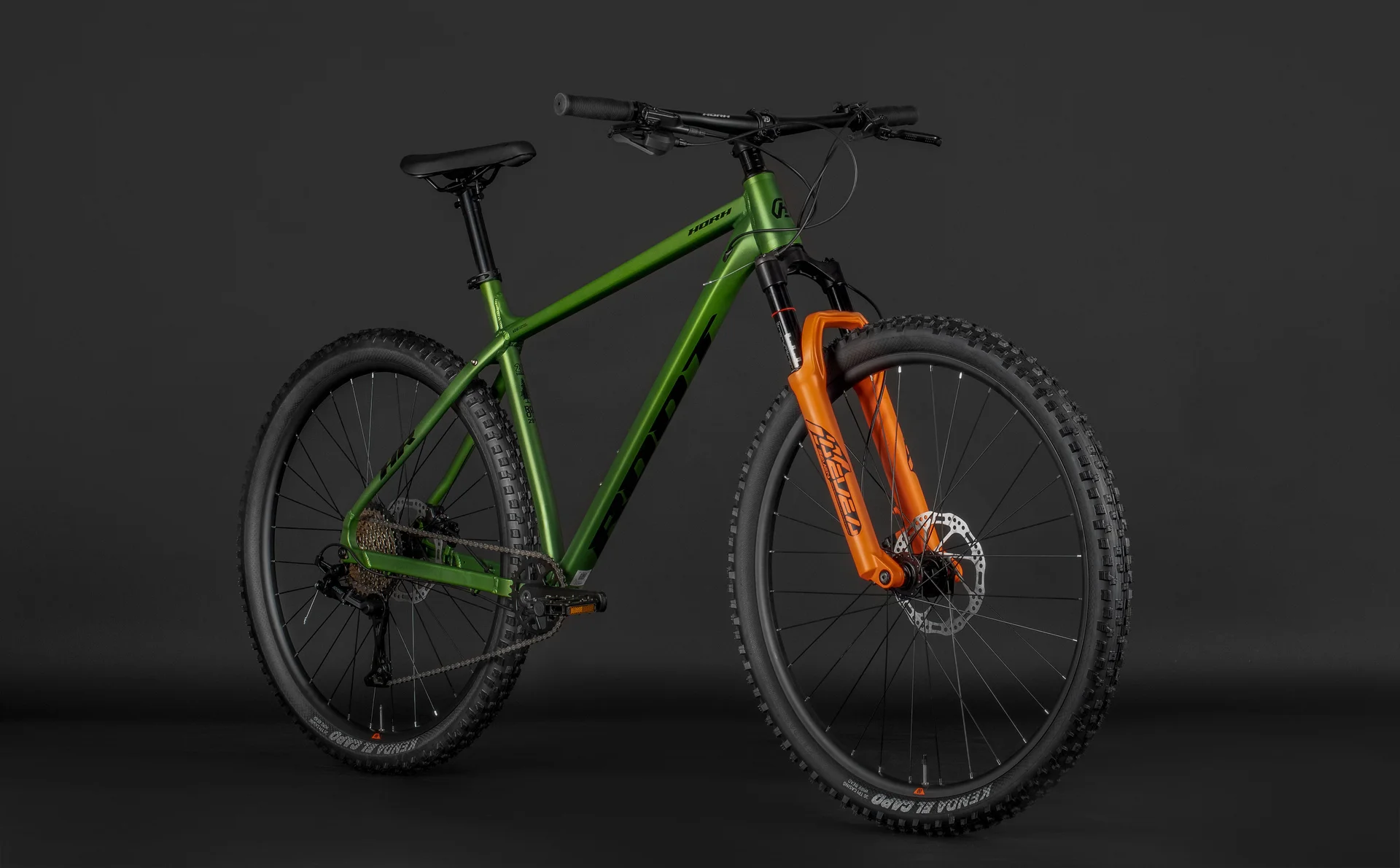 Велосипед HORH ROOT 29" (2026) Matt Green-Orange - миниатюра 6