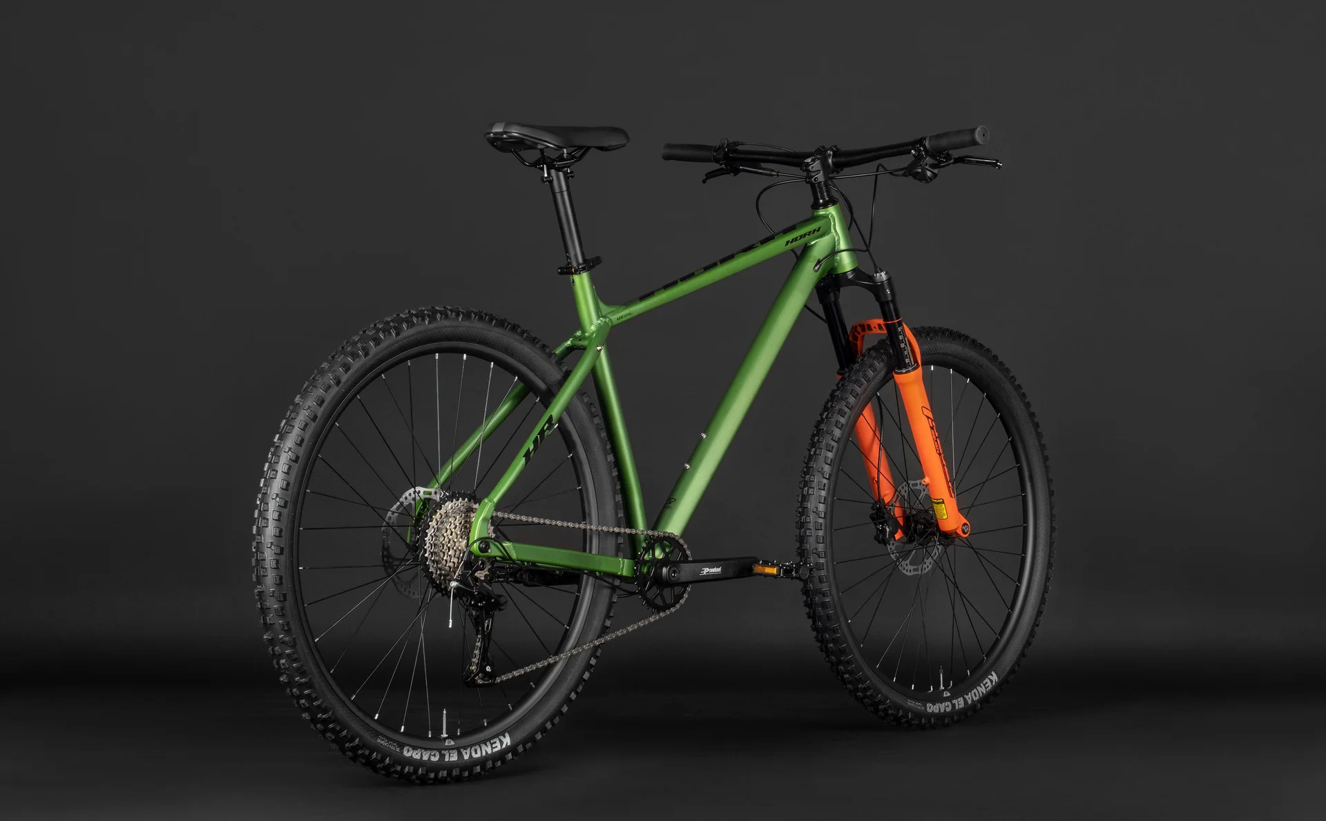Велосипед HORH ROOT 29" (2026) Matt Green-Orange - миниатюра 7