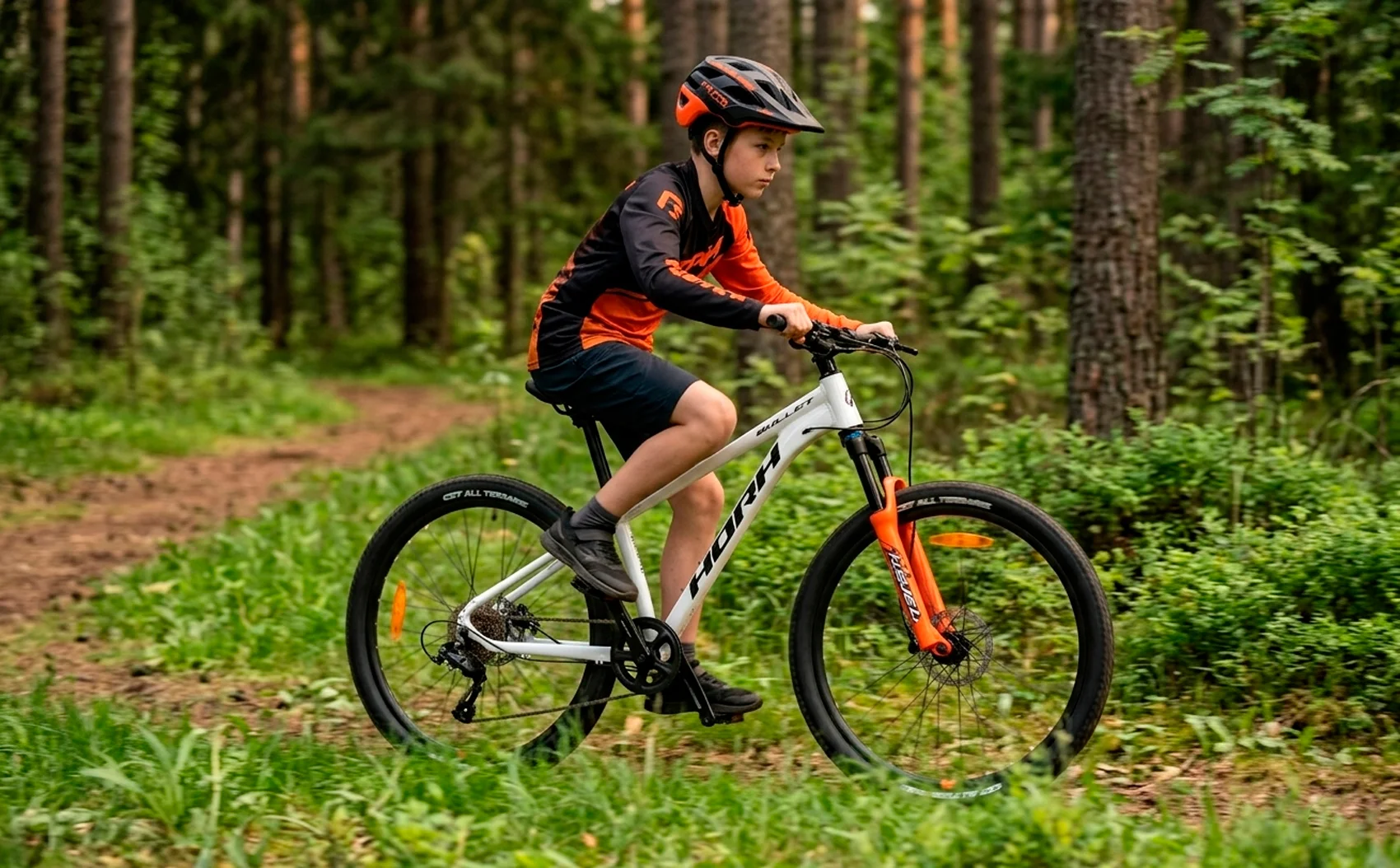 Велосипед HORH BULLET 26" (2026) White-Orange - миниатюра 2