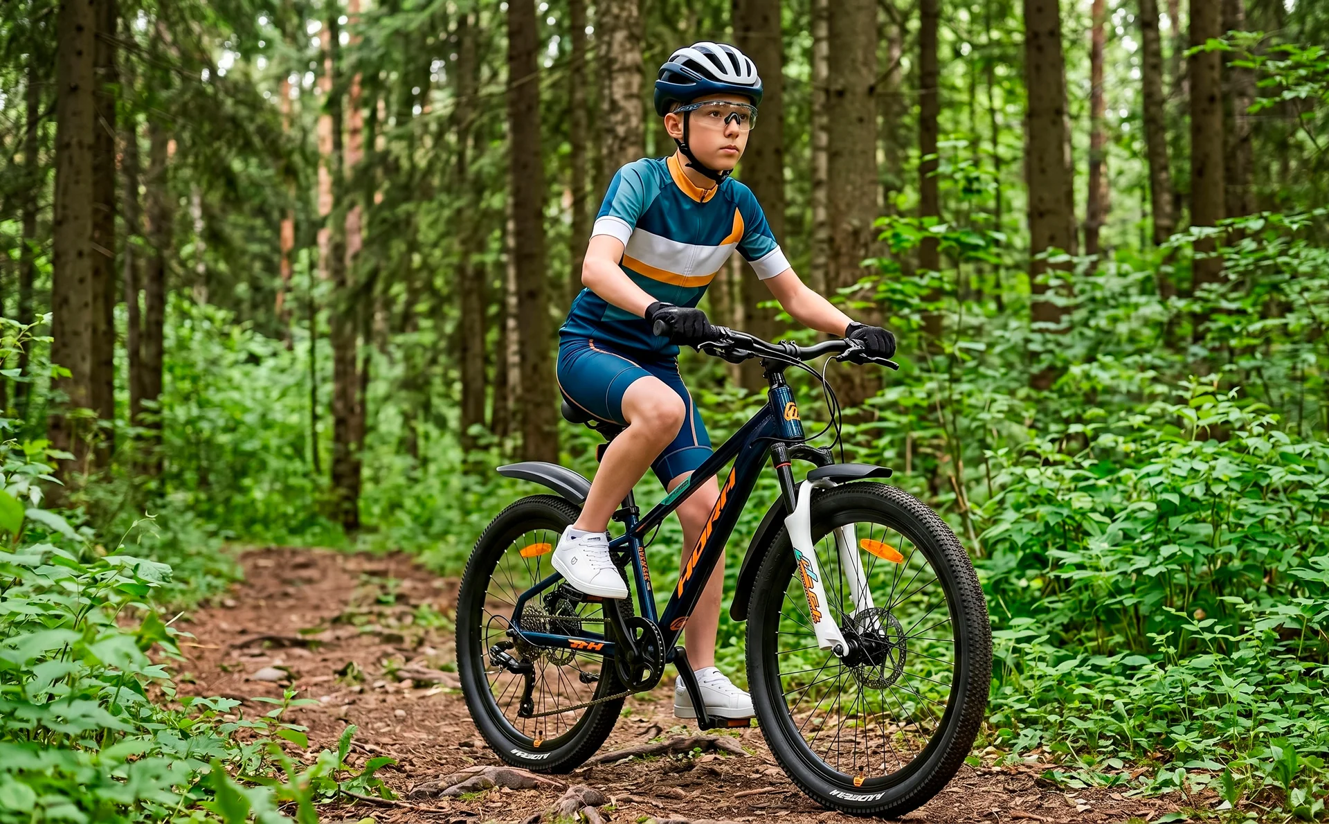 Велосипед HORH ROHAN RHD4.2 24" (2026) Blue-White-Yellow - миниатюра 2