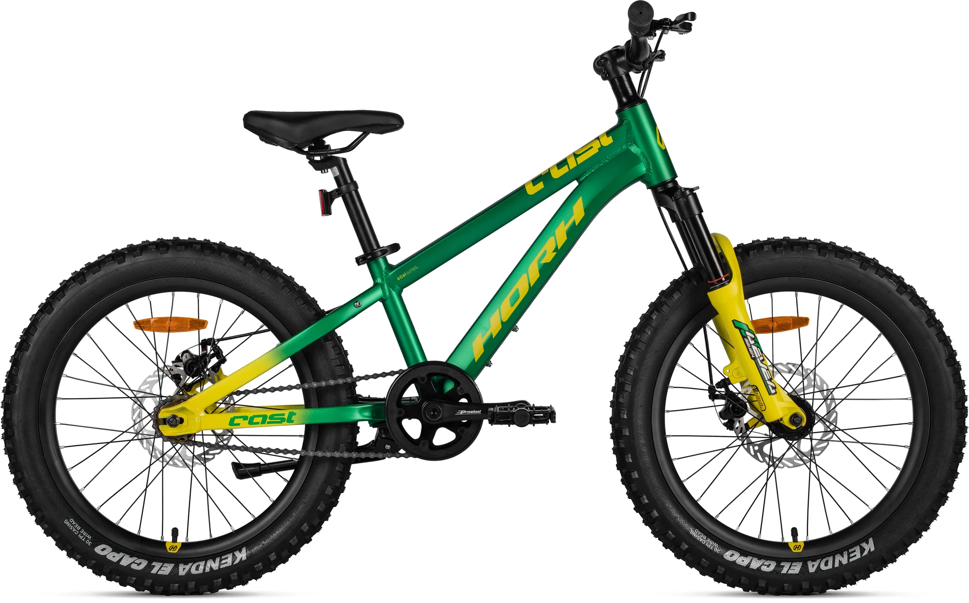Велосипед HORH CAST HCSTMD 1SR 2.0 20" (2025) Green-Yellow - изображение 1