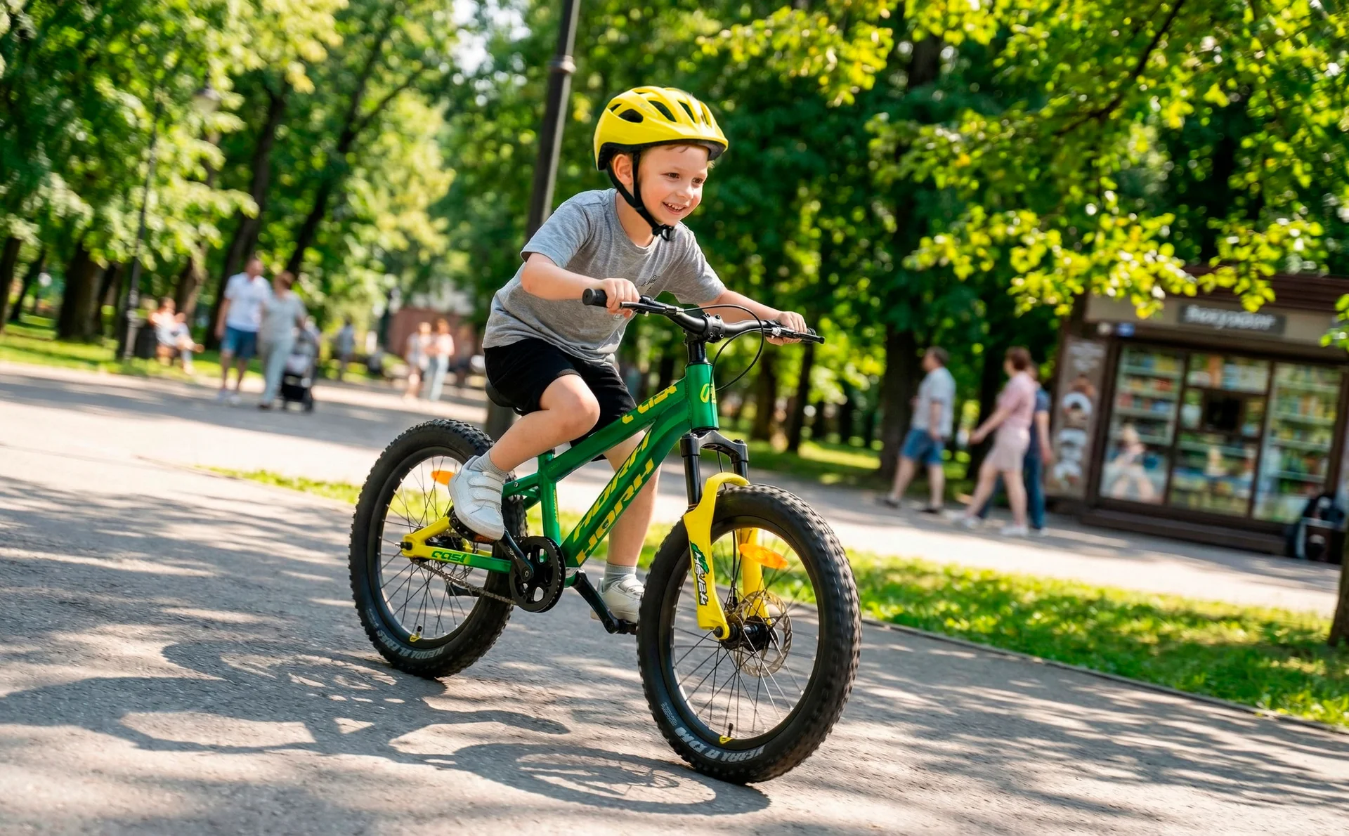 Велосипед HORH CAST HCSTMD 1SR 2.0 20" (2025) Green-Yellow - миниатюра 2