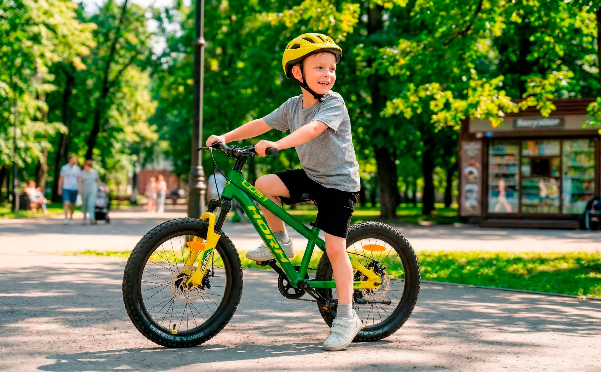 Велосипед HORH CAST HCSTMD 1SR 2.0 20" (2025) Green-Yellow - миниатюра 3