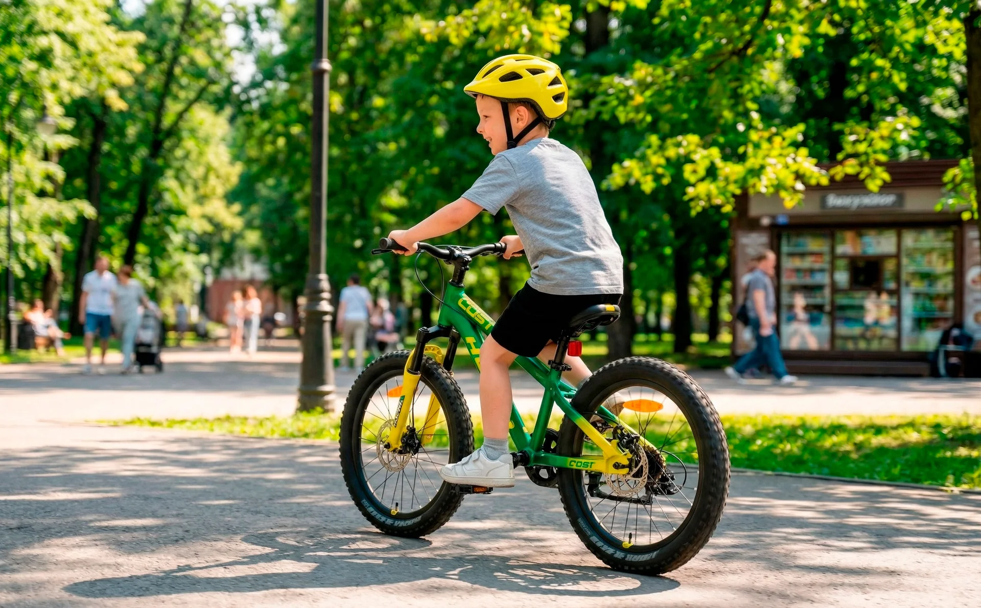 Велосипед HORH CAST HCSTMD 1SR 2.0 20" (2025) Green-Yellow - миниатюра 4