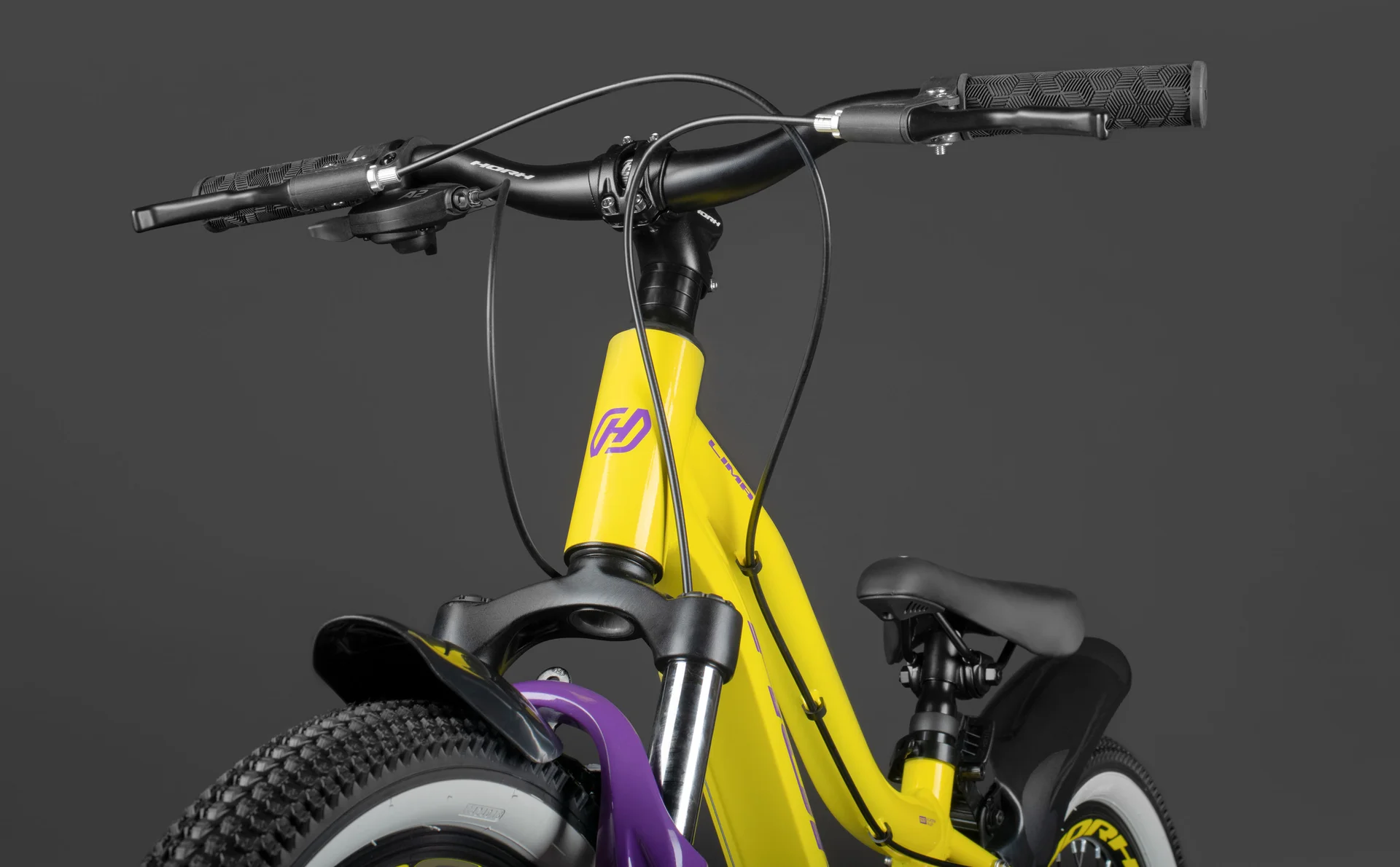 Велосипед HORH LIMA HTina 20" (2024) Yellow-Purple - миниатюра 10