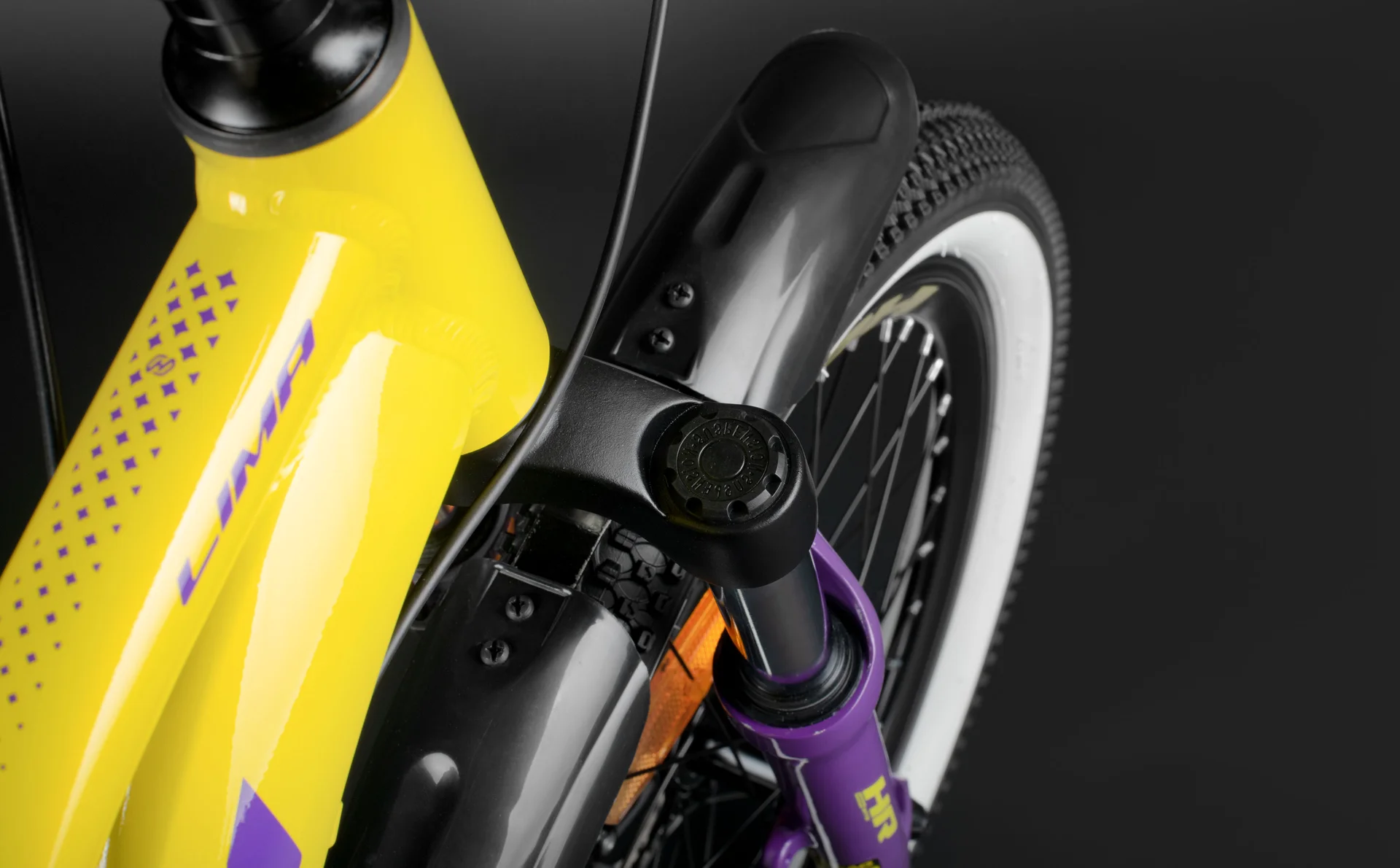 Велосипед HORH LIMA HTina 20" (2024) Yellow-Purple - миниатюра 12