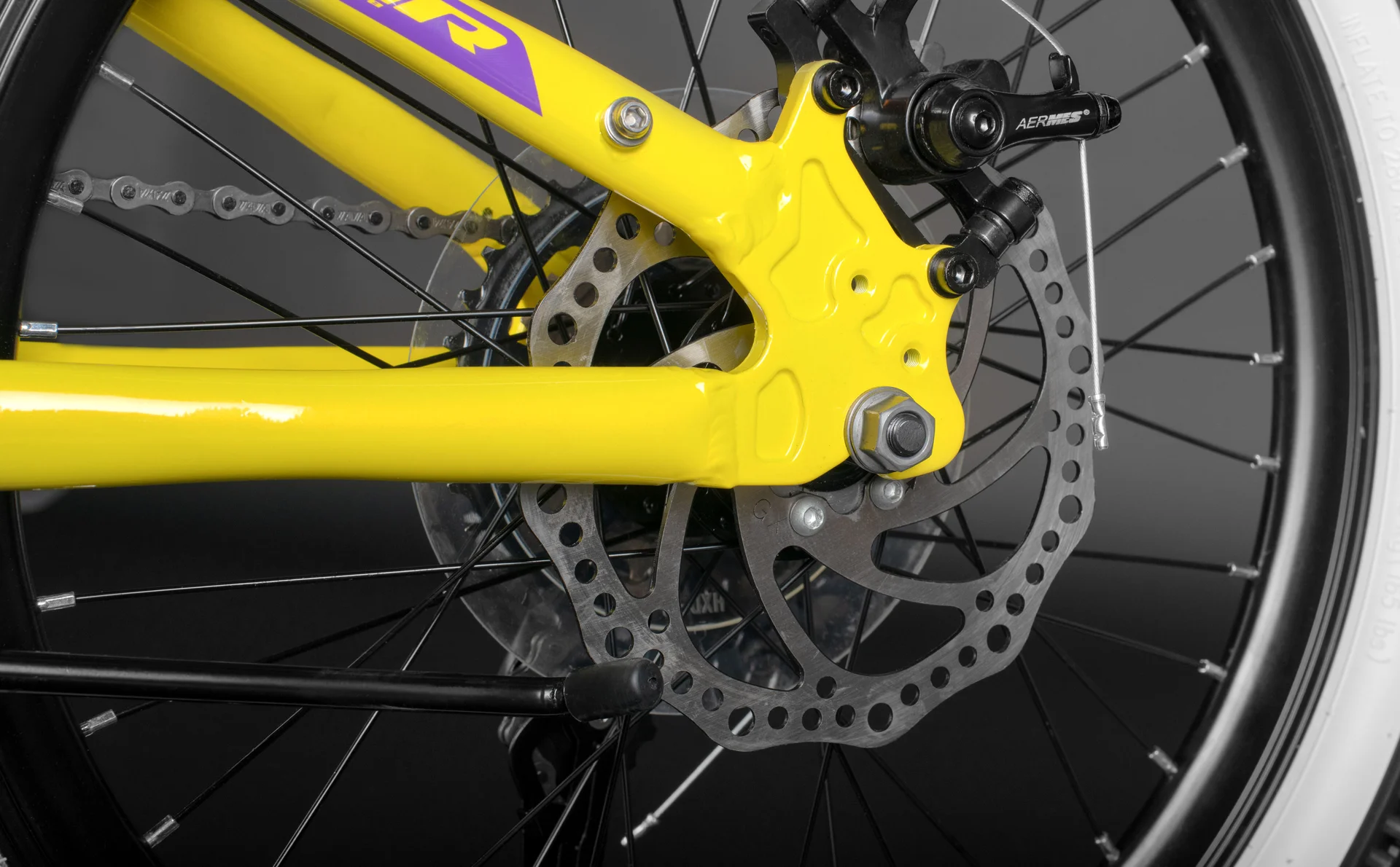 Велосипед HORH LIMA HTina 20" (2024) Yellow-Purple - миниатюра 14