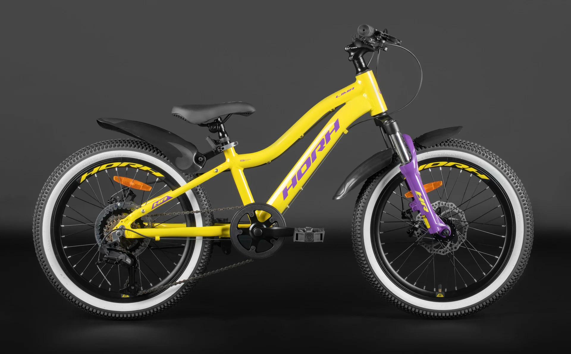 Велосипед HORH LIMA HTina 20" (2024) Yellow-Purple - миниатюра 5