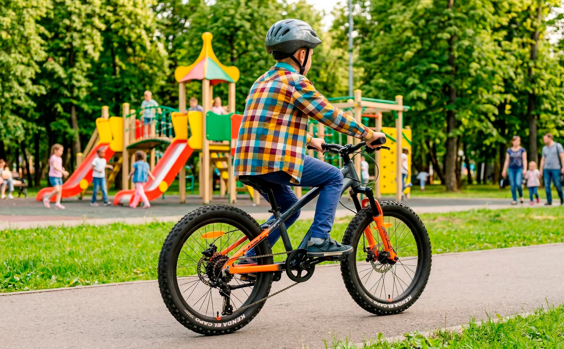 Велосипед HORH CAST HCSTHD 2.0 20" (2026) Grey-Orange-Black - миниатюра 4