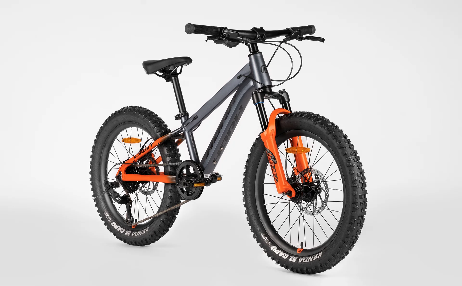 Велосипед HORH CAST HCSTHD 2.0 20" (2026) Grey-Orange-Black - миниатюра 5