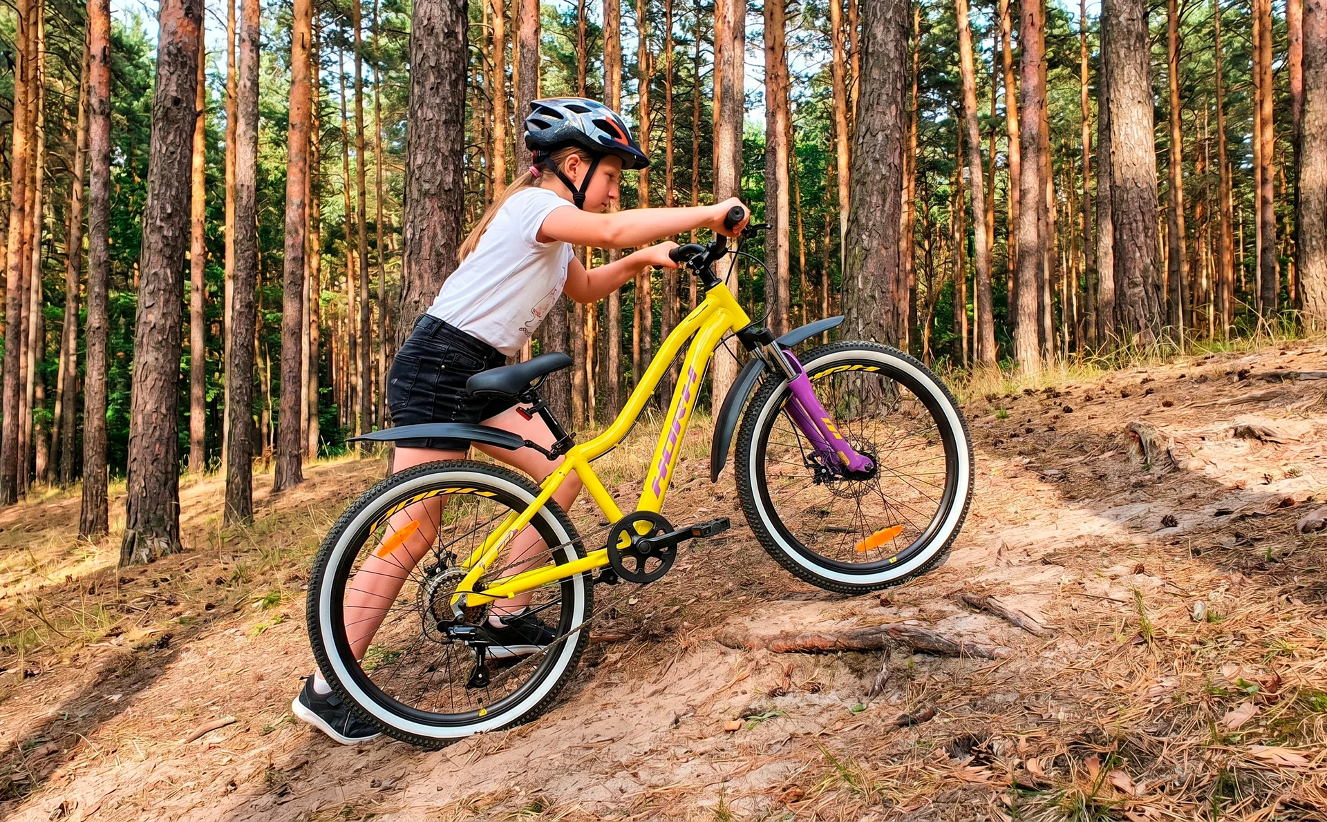 Велосипед HORH LIMA 24" (2025) Yellow-Purple - миниатюра 4