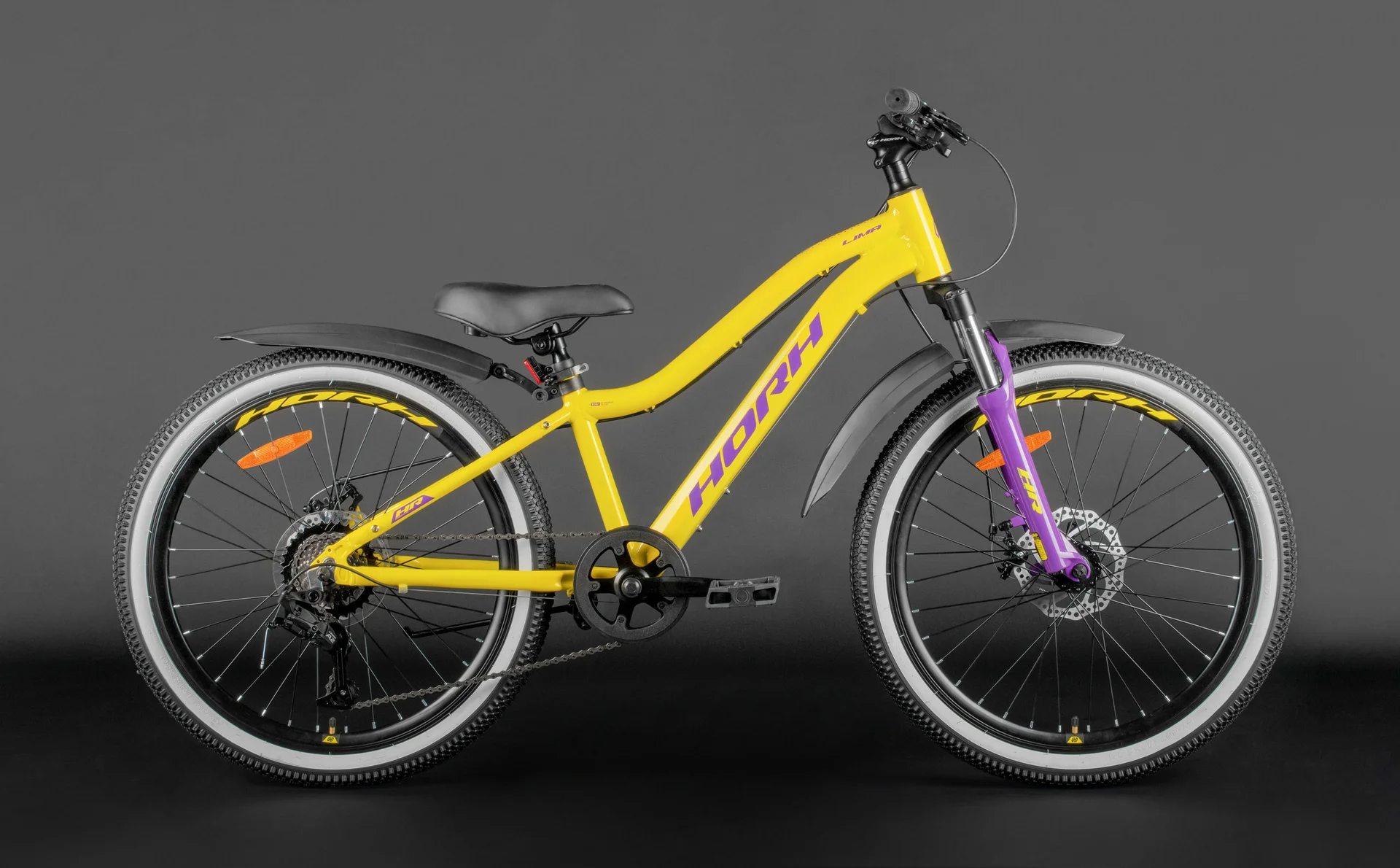 Велосипед HORH LIMA 24" (2025) Yellow-Purple - миниатюра 5