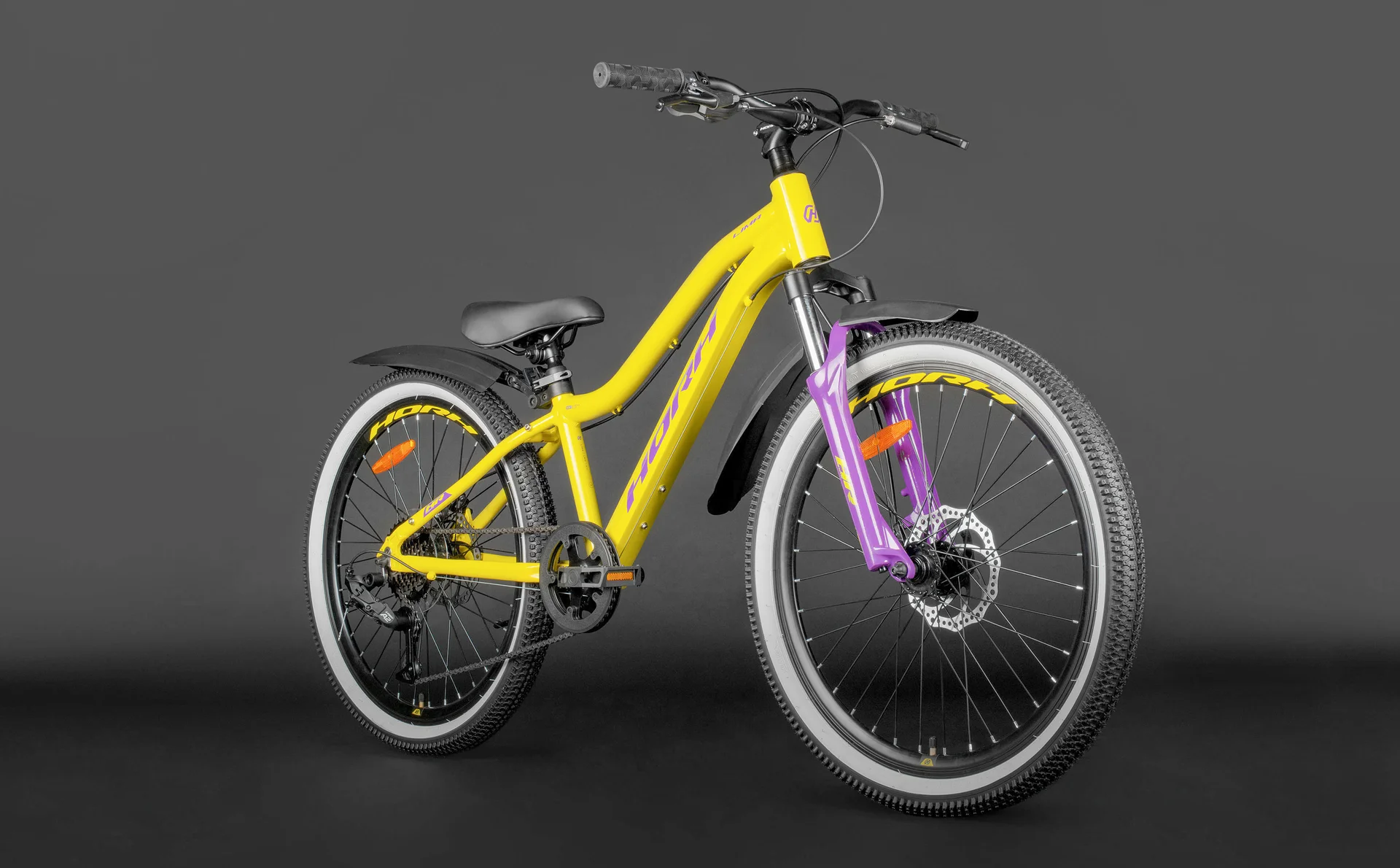 Велосипед HORH LIMA 24" (2025) Yellow-Purple - миниатюра 6