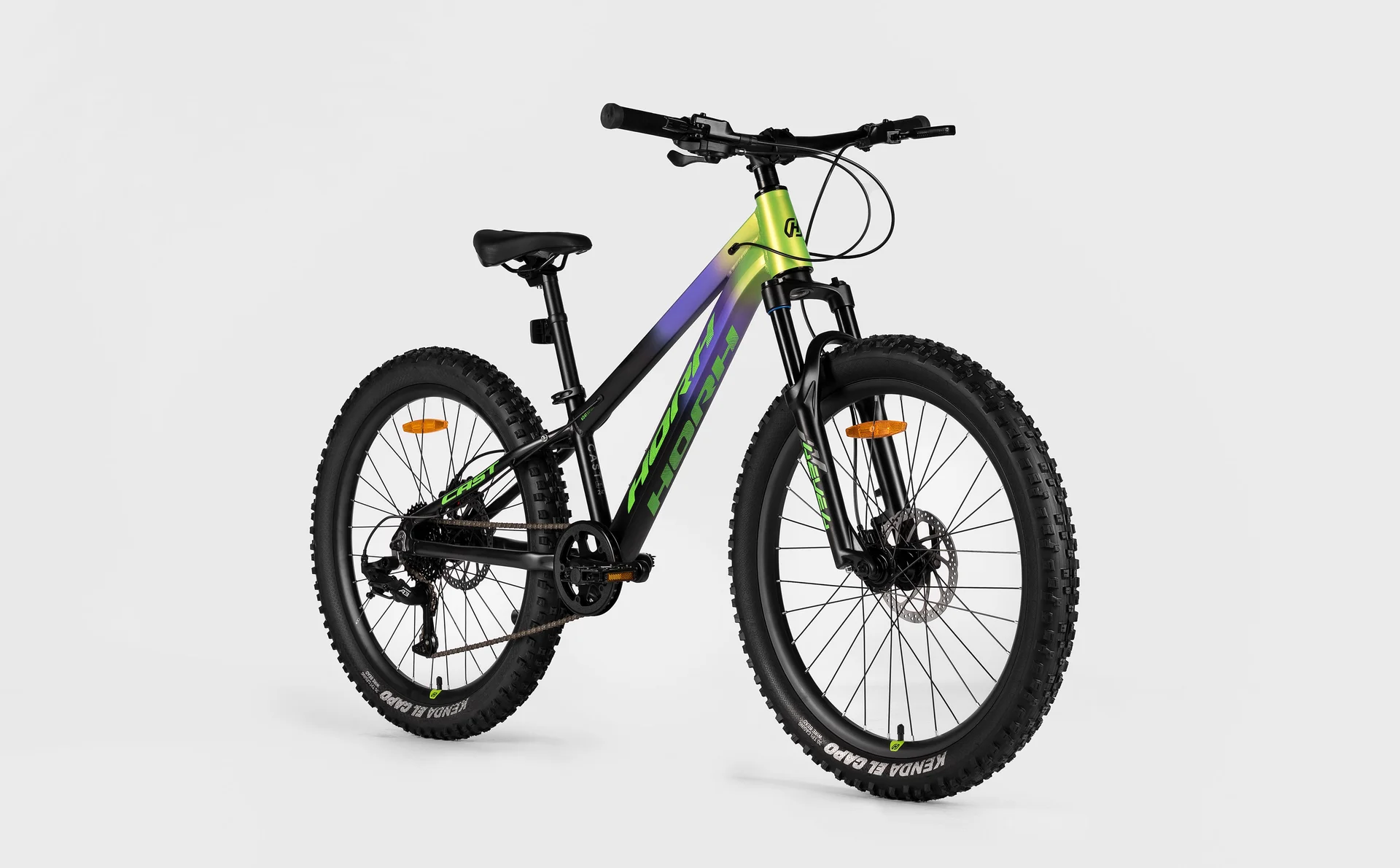 Велосипед HORH CAST HCSTHD 4.0 24" (2026) Black-Purple-Green - миниатюра 5