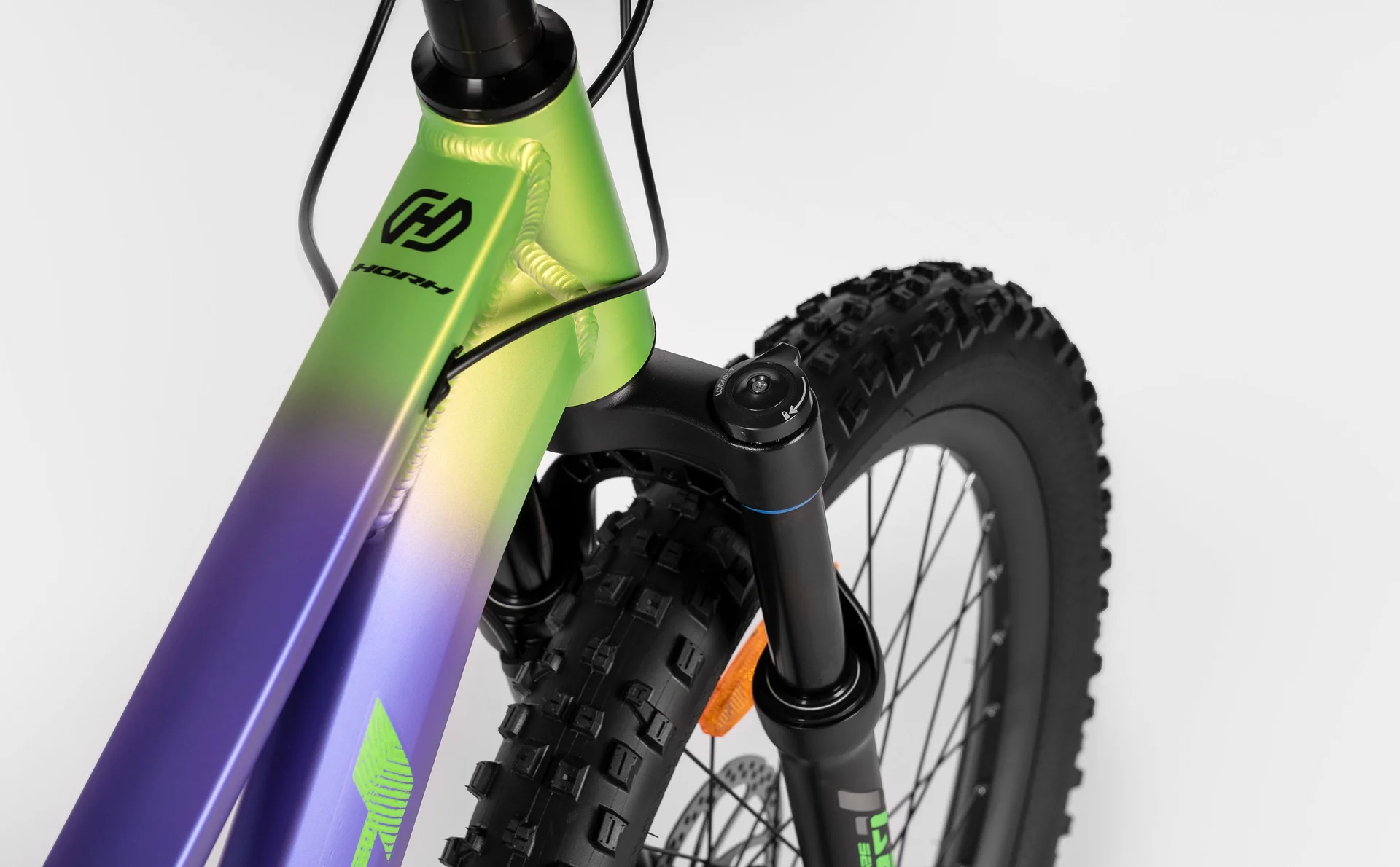 Велосипед HORH CAST HCSTHD 4.0 24" (2026) Black-Purple-Green - миниатюра 9
