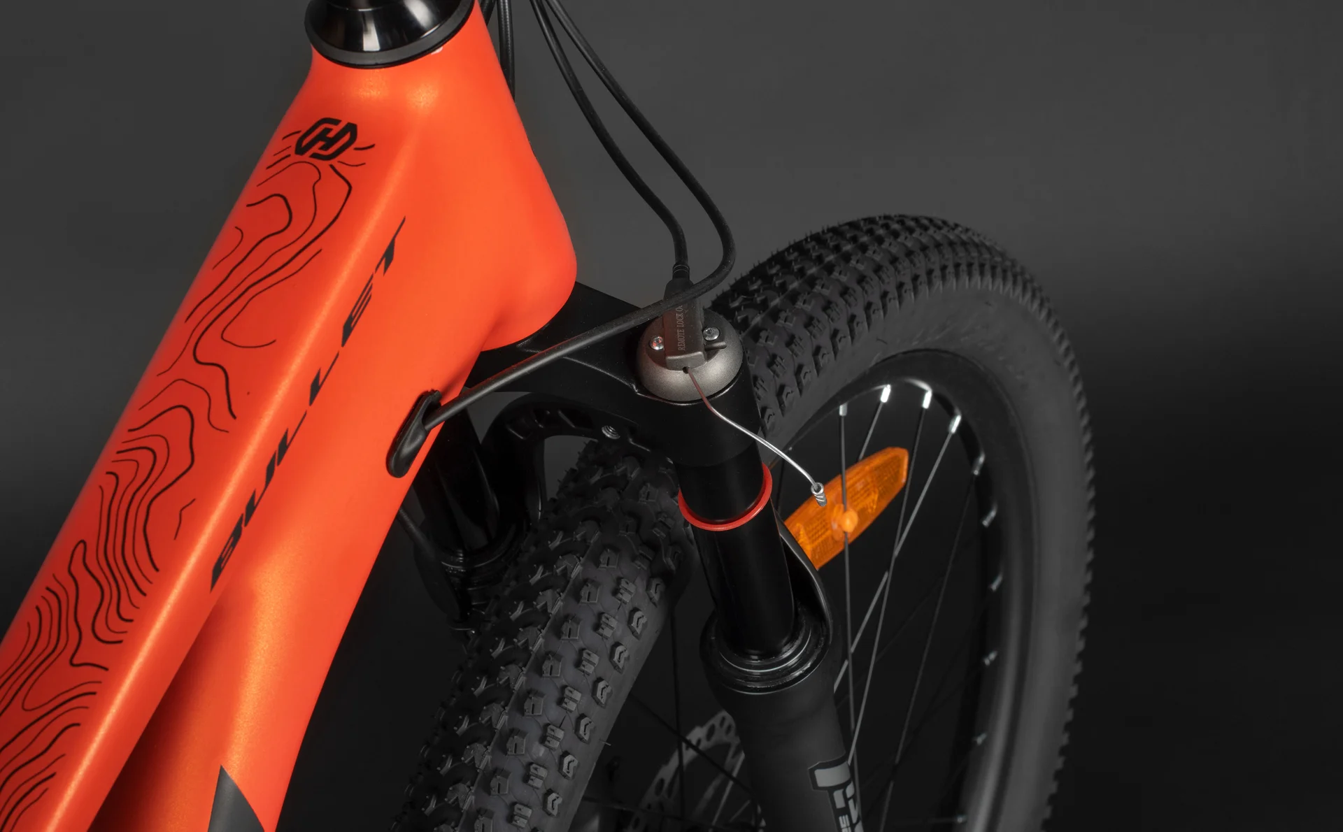 Велосипед HORH BULLET AIR HBHD4.2 24" (2025) Orange-Black - миниатюра 12
