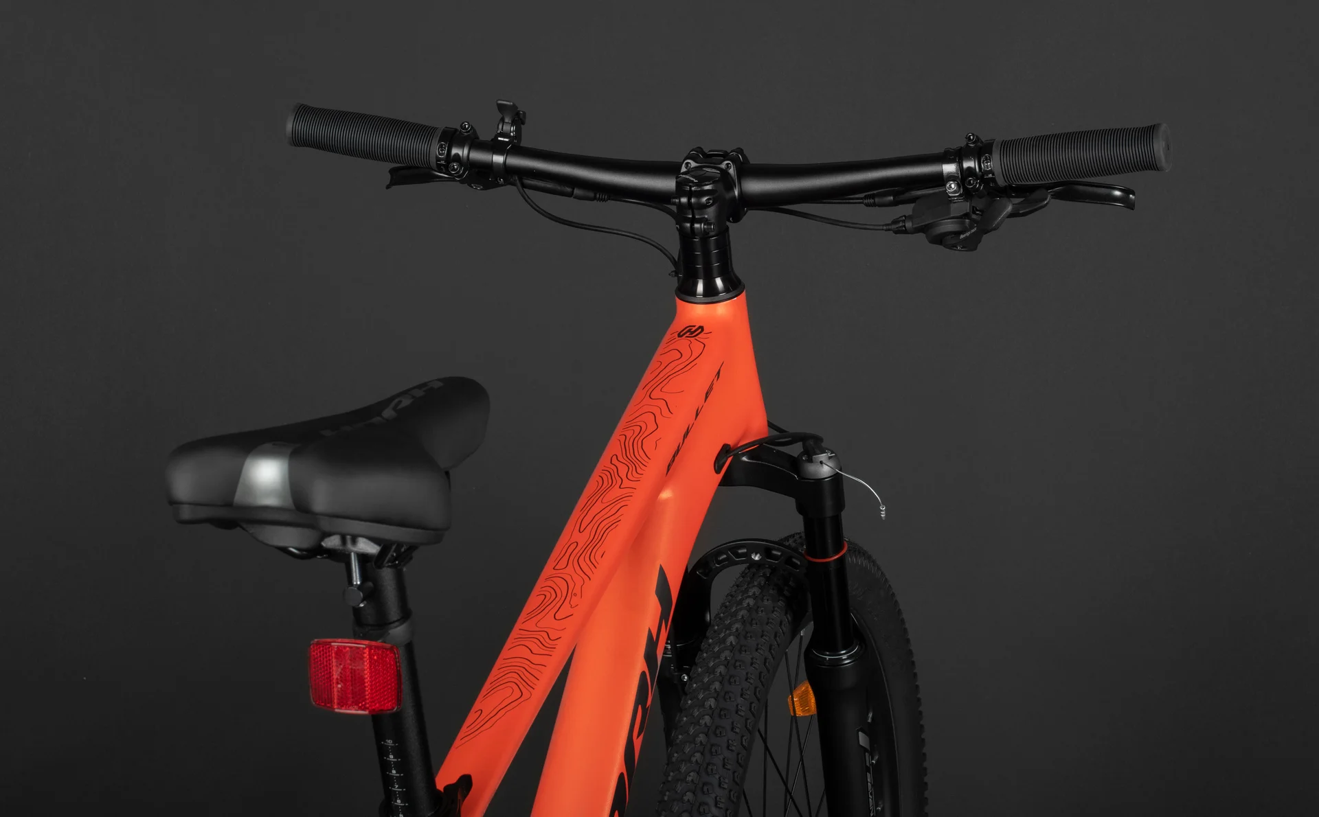 Велосипед HORH BULLET AIR HBHD4.2 24" (2025) Orange-Black - миниатюра 9