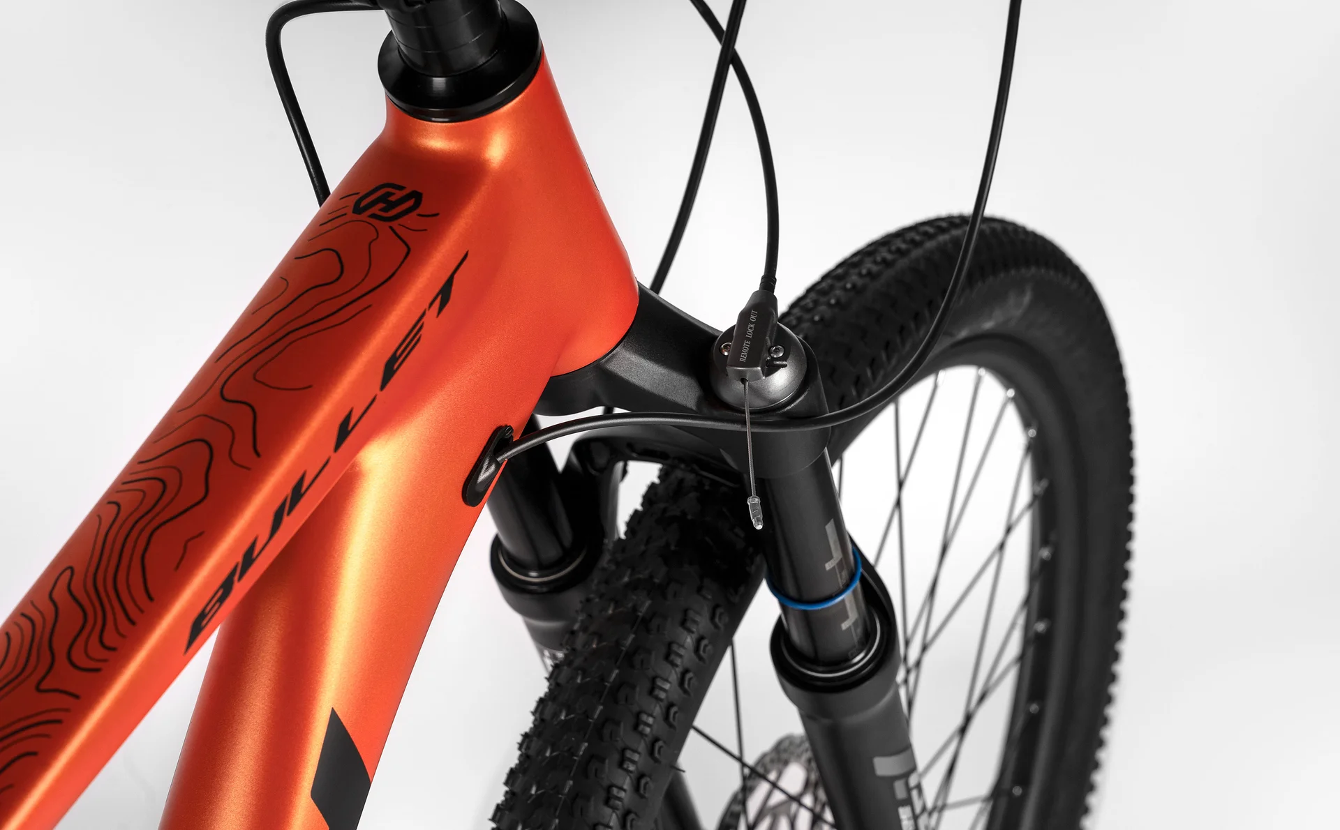 Велосипед HORH BULLET AIR HBHD7.2 27,5" (2026) Orange-Black - миниатюра 11