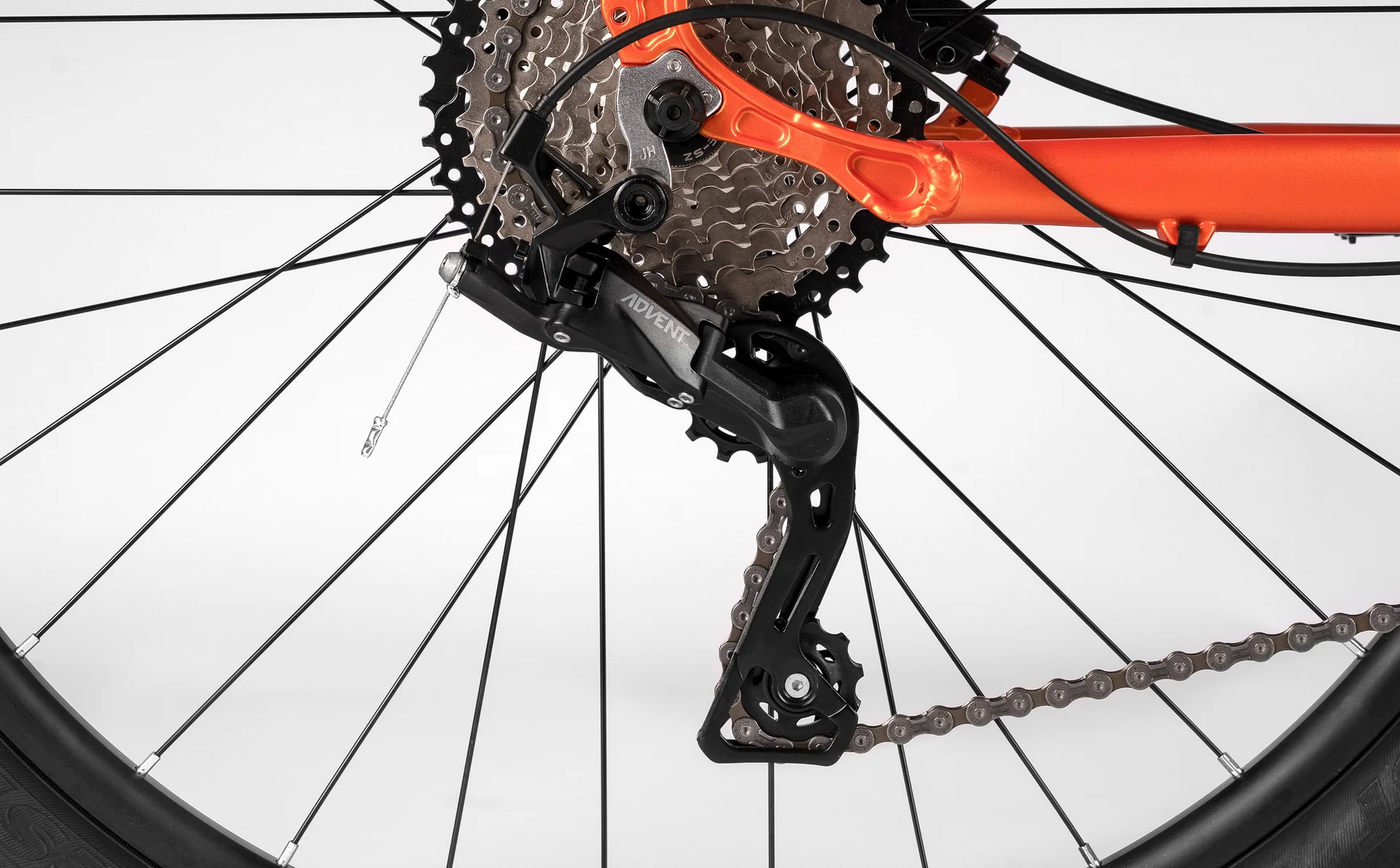 Велосипед HORH BULLET AIR HBHD7.2 27,5" (2026) Orange-Black - миниатюра 14