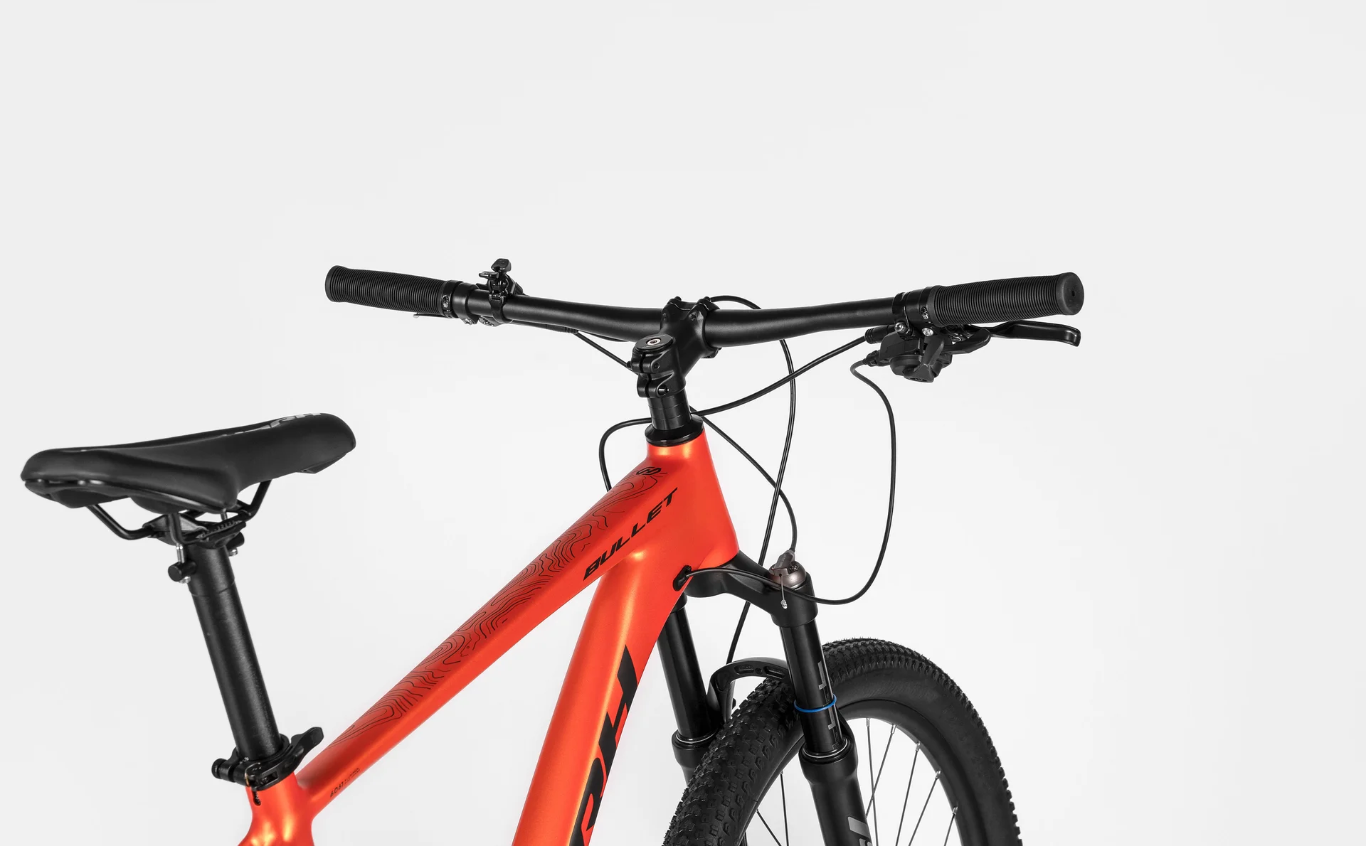 Велосипед HORH BULLET AIR HBHD7.2 27,5" (2026) Orange-Black - миниатюра 8