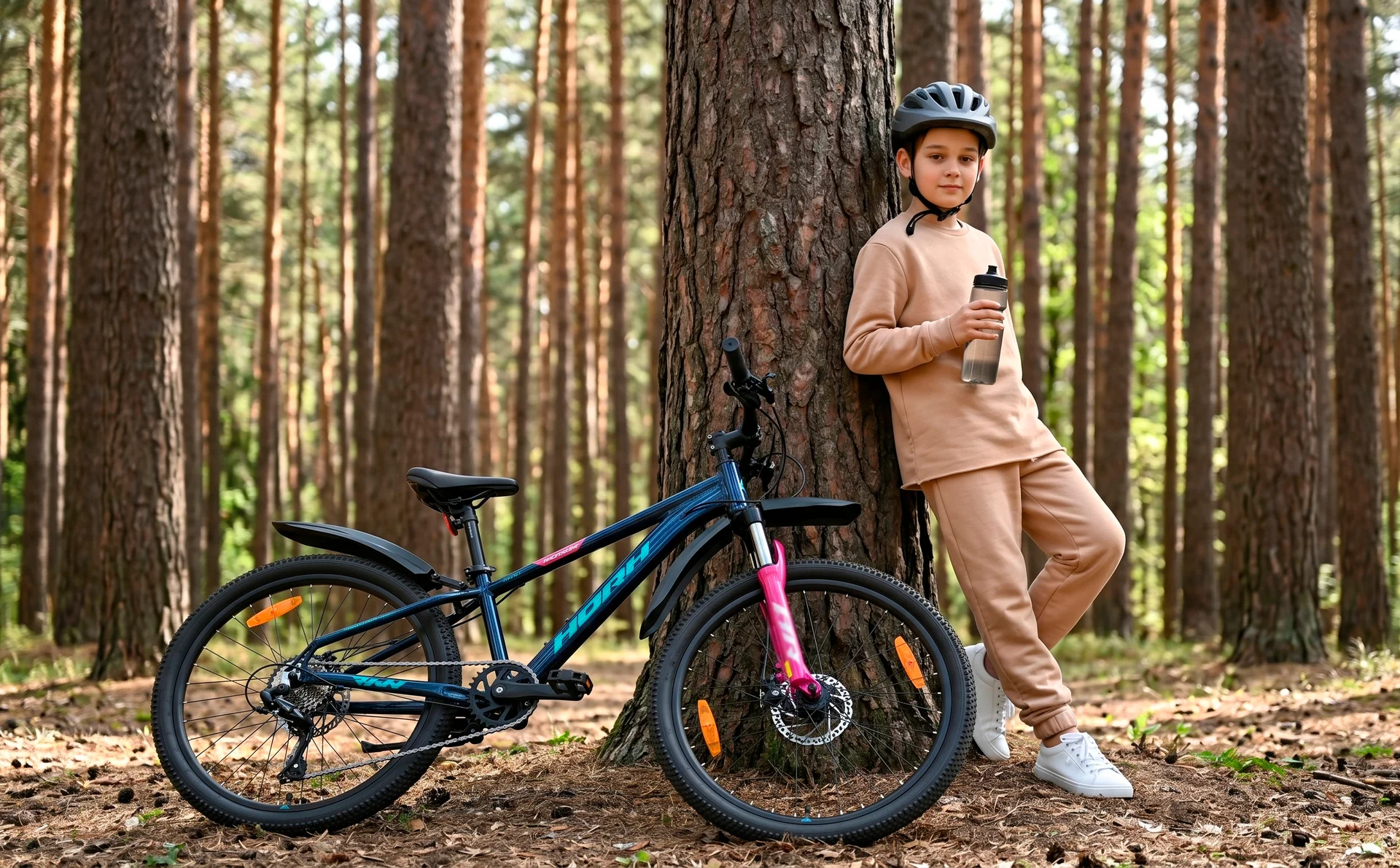 Велосипед HORH ROHAN RHD 4.2 24" (2025) Black-Purple-Green - миниатюра 4