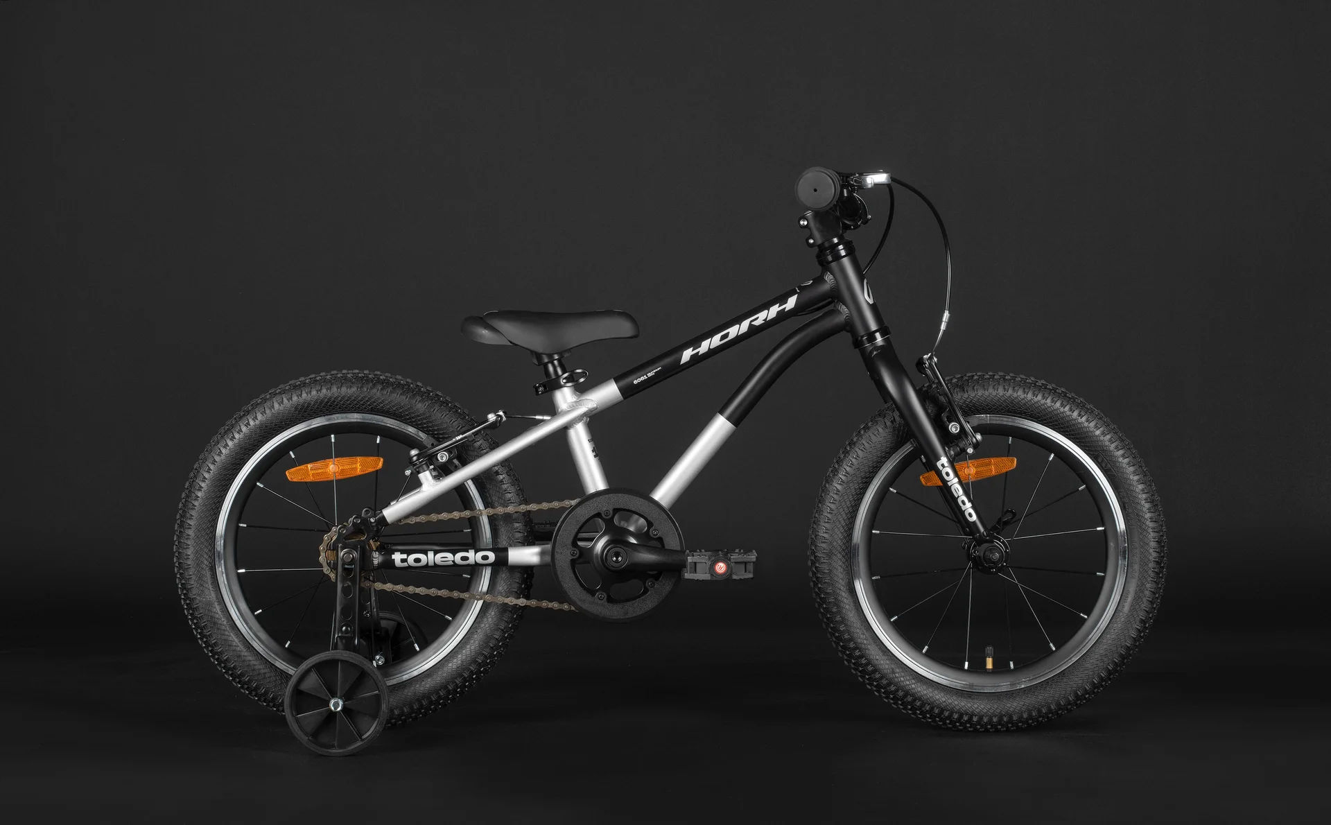 Велосипед HORH TOLEDO HTLD16CR 16" (2026) Silver-Black - миниатюра 2
