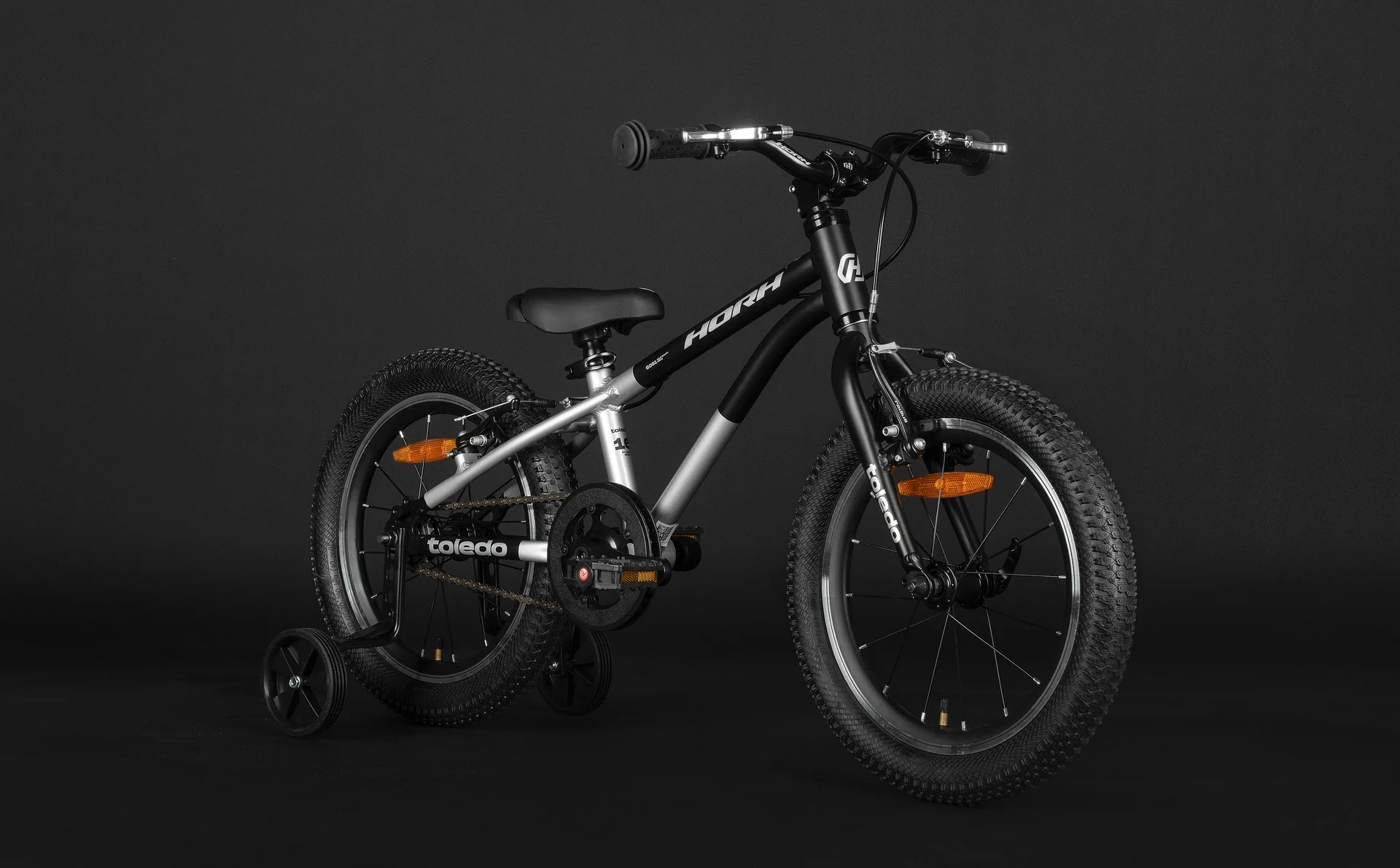 Велосипед HORH TOLEDO HTLD16CR 16" (2026) Silver-Black - миниатюра 3