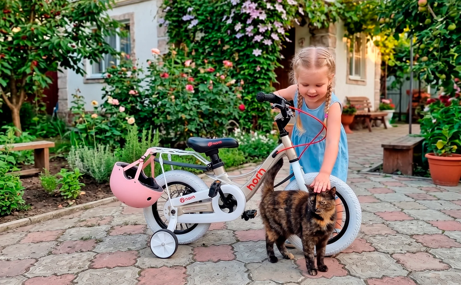 Велосипед HORH MILLIE 12 (2026) Peach-White - миниатюра 4