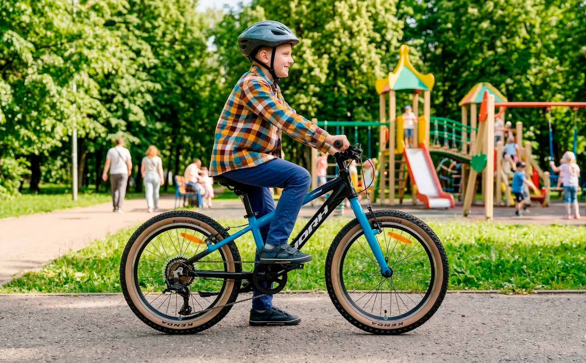 Велосипед HORH JAB JABVB2.0 20" (2026) Blue-Black-White - миниатюра 2