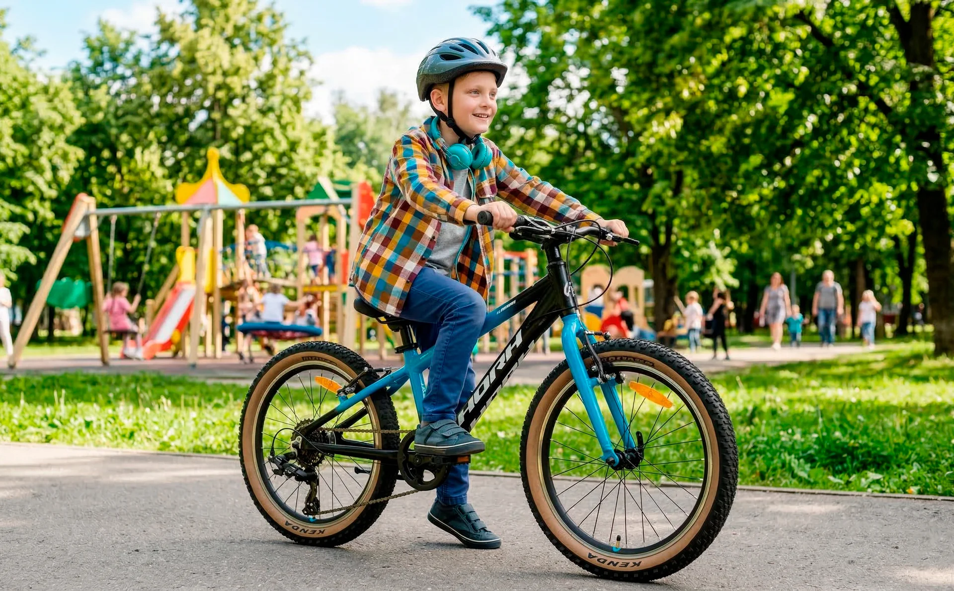Велосипед HORH JAB JABVB2.0 20" (2026) Blue-Black-White - миниатюра 3
