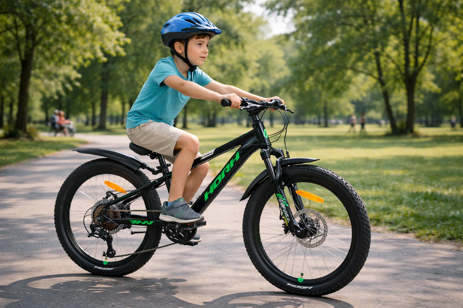 Велосипед HORH ROHAN RMD2.0 20" (2026) Black-Green-White - миниатюра 2