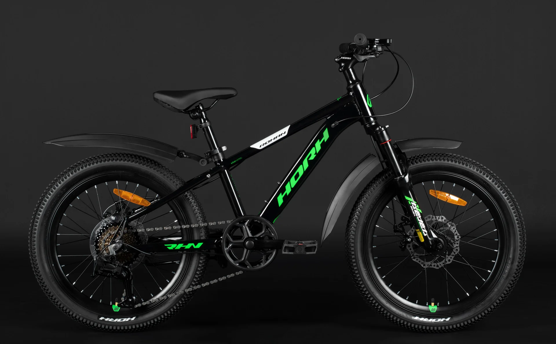 Велосипед HORH ROHAN RMD2.0 20" (2026) Black-Green-White - миниатюра 4