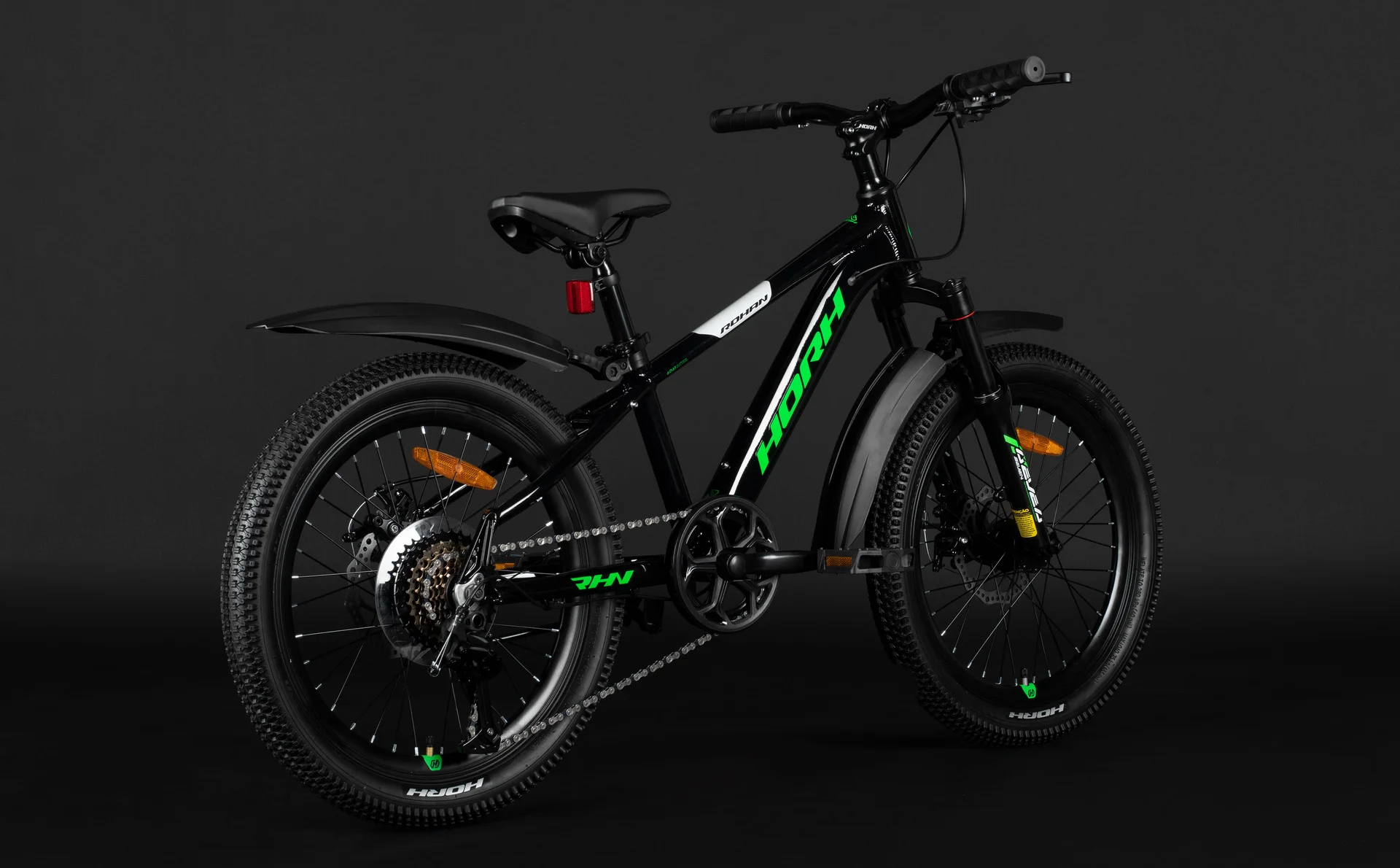 Велосипед HORH ROHAN RMD2.0 20" (2026) Black-Green-White - миниатюра 6