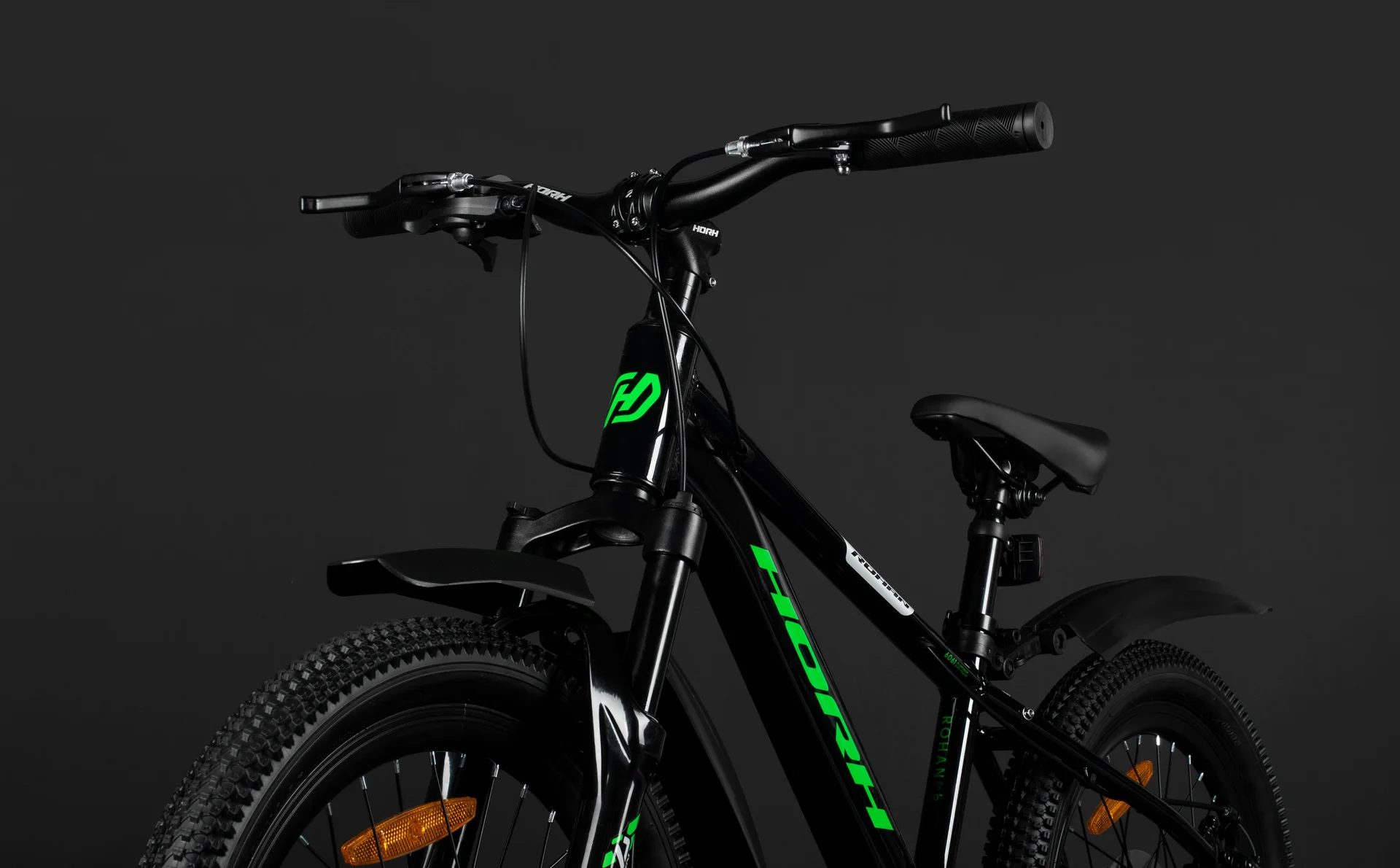 Велосипед HORH ROHAN RMD2.0 20" (2026) Black-Green-White - миниатюра 9